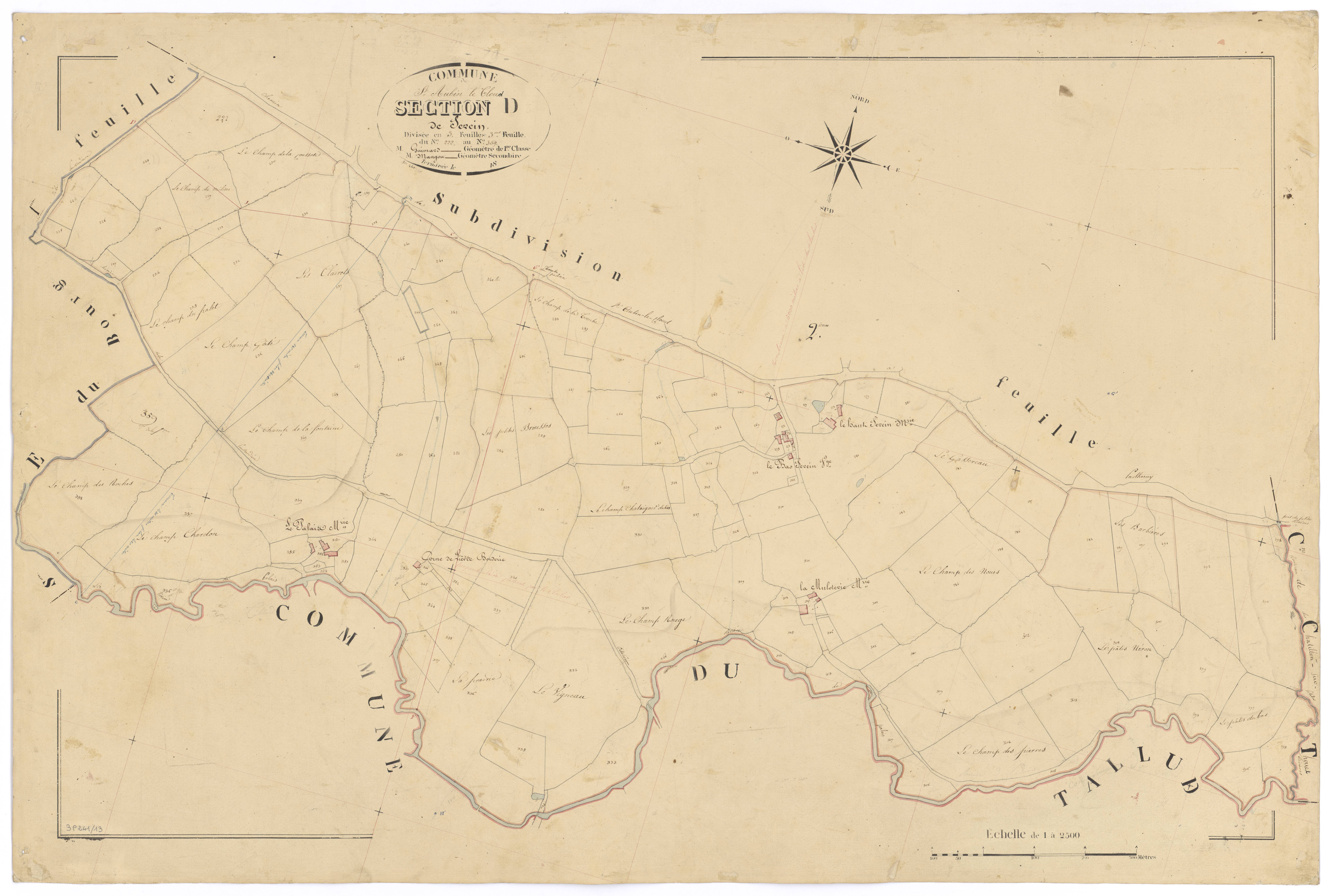 Saint-Aubin-le-Cloud - FRAD079_CADASTRE_NAPOLEONIEN Section D3 dite de Serein