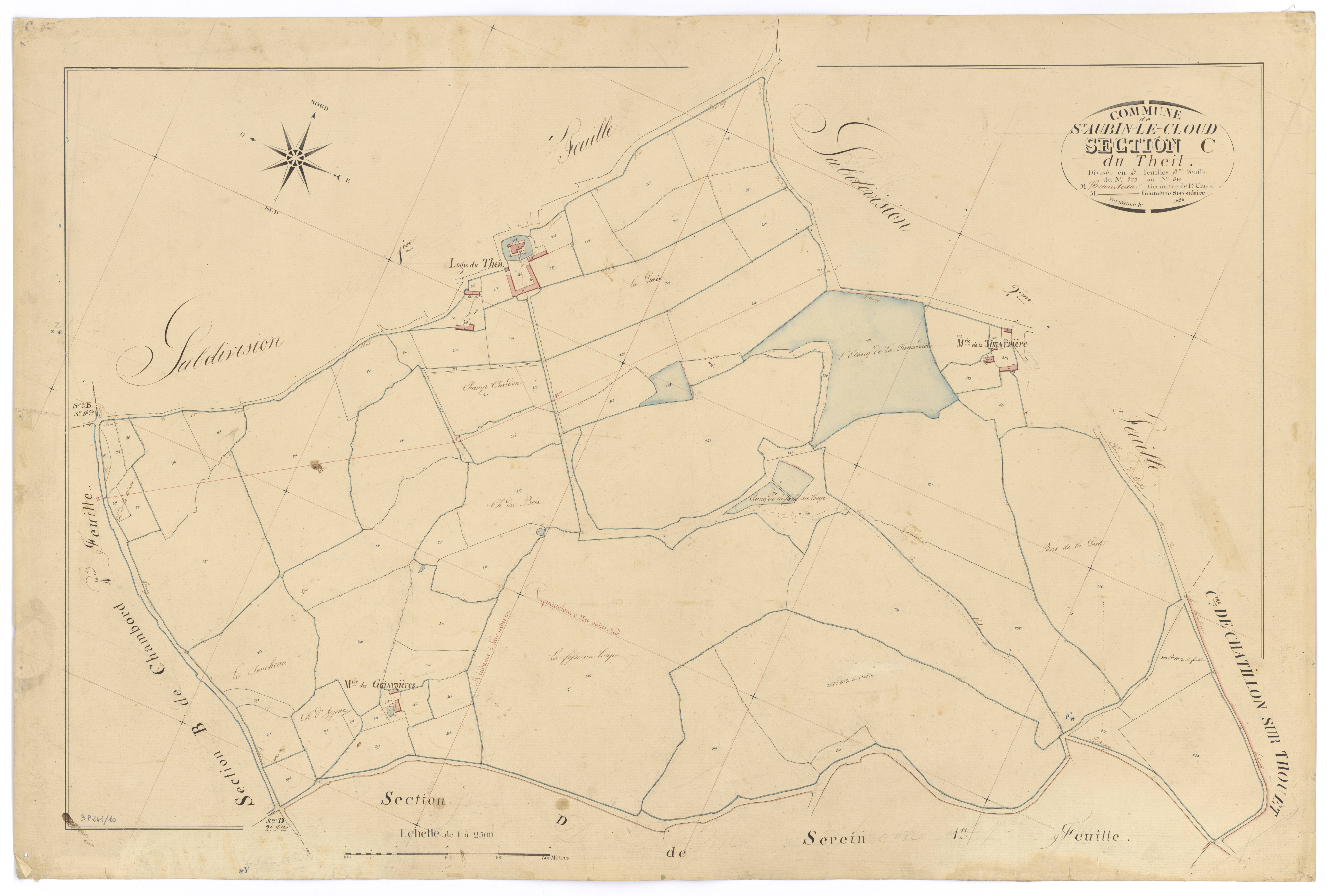 Saint-Aubin-le-Cloud - FRAD079_CADASTRE_NAPOLEONIEN Section C3 dite du Theil