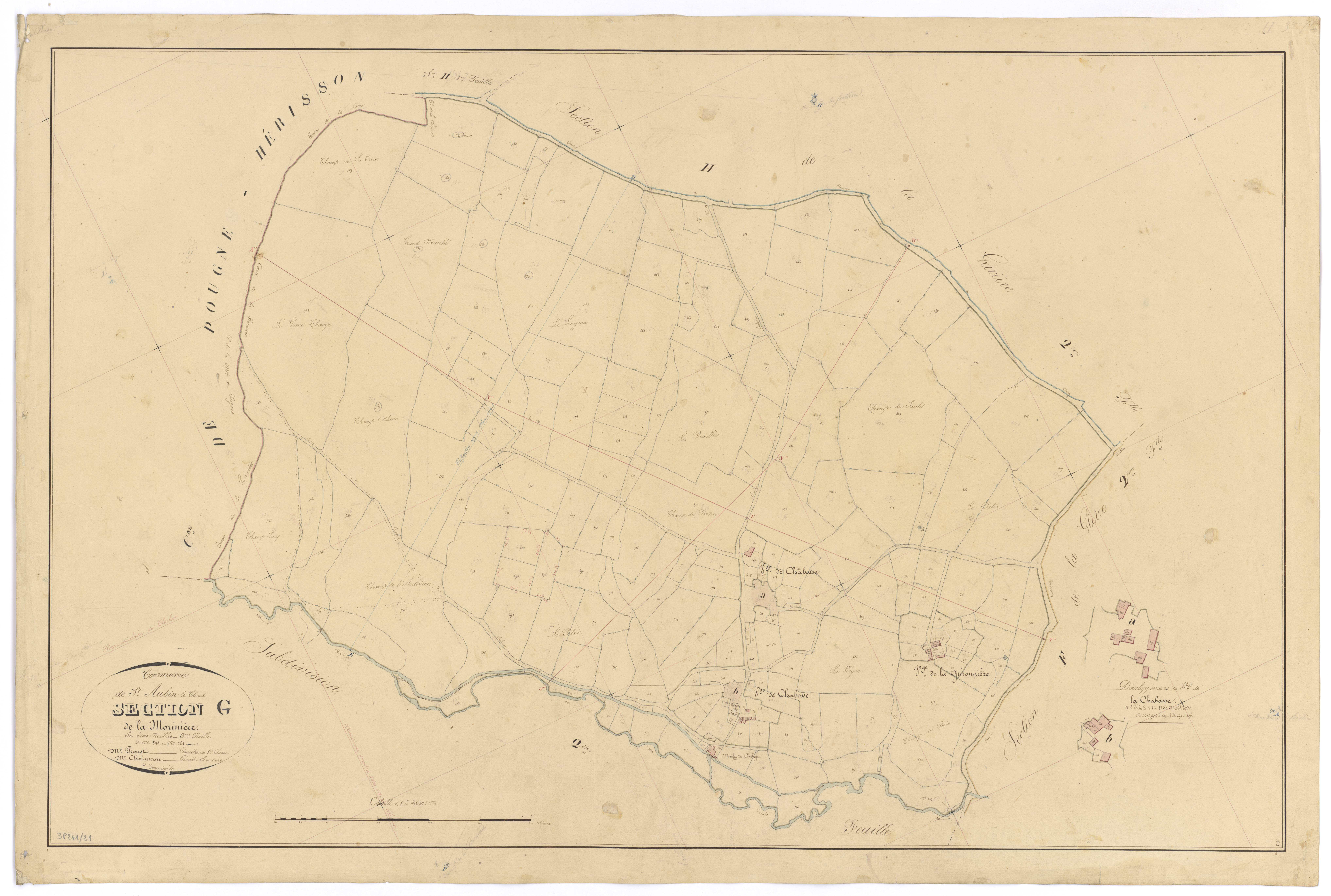 Saint-Aubin-le-Cloud - FRAD079_CADASTRE_NAPOLEONIEN Section G3 dite de la Morinière