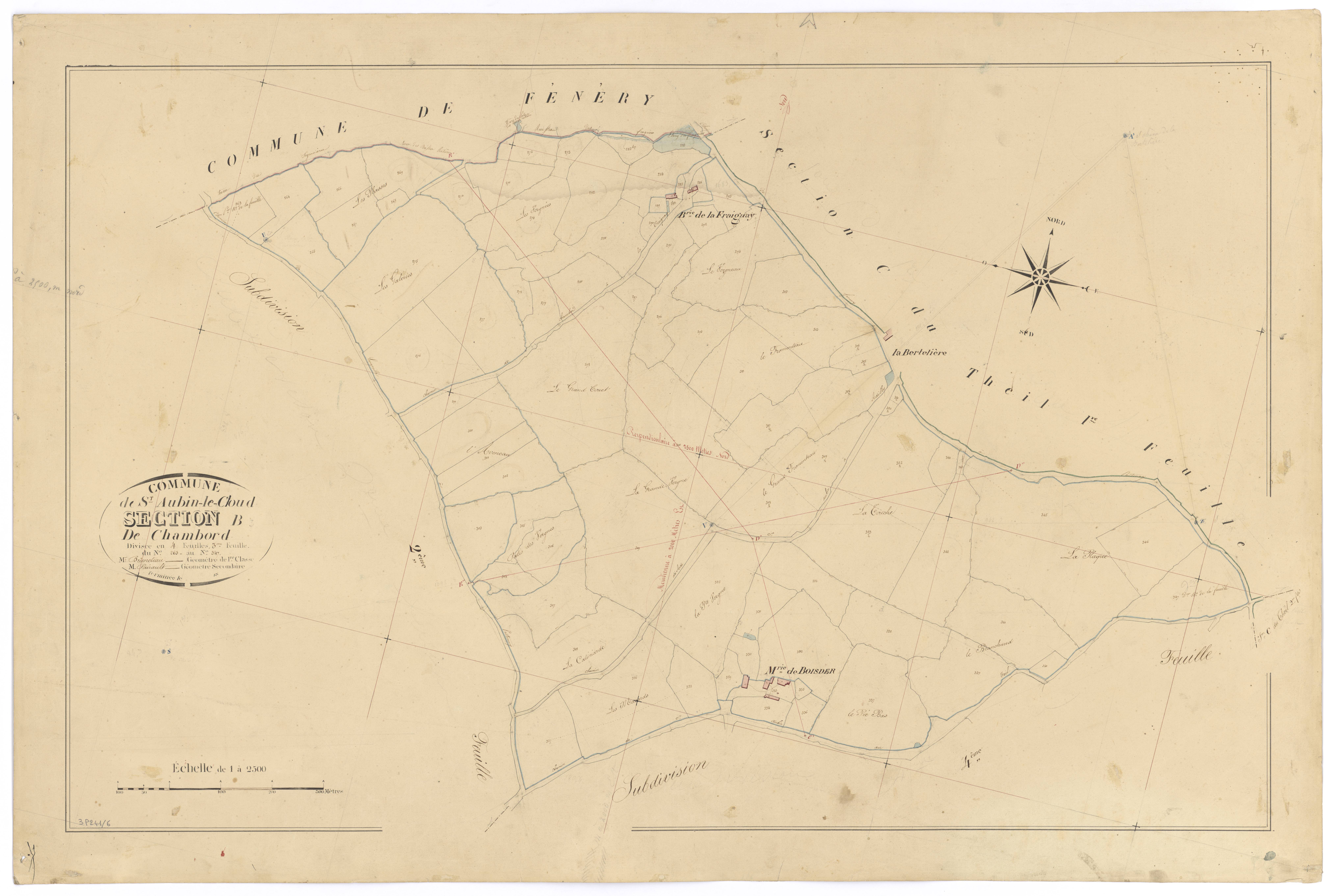 Saint-Aubin-le-Cloud - FRAD079_CADASTRE_NAPOLEONIEN Section B3 dite de Chambord 