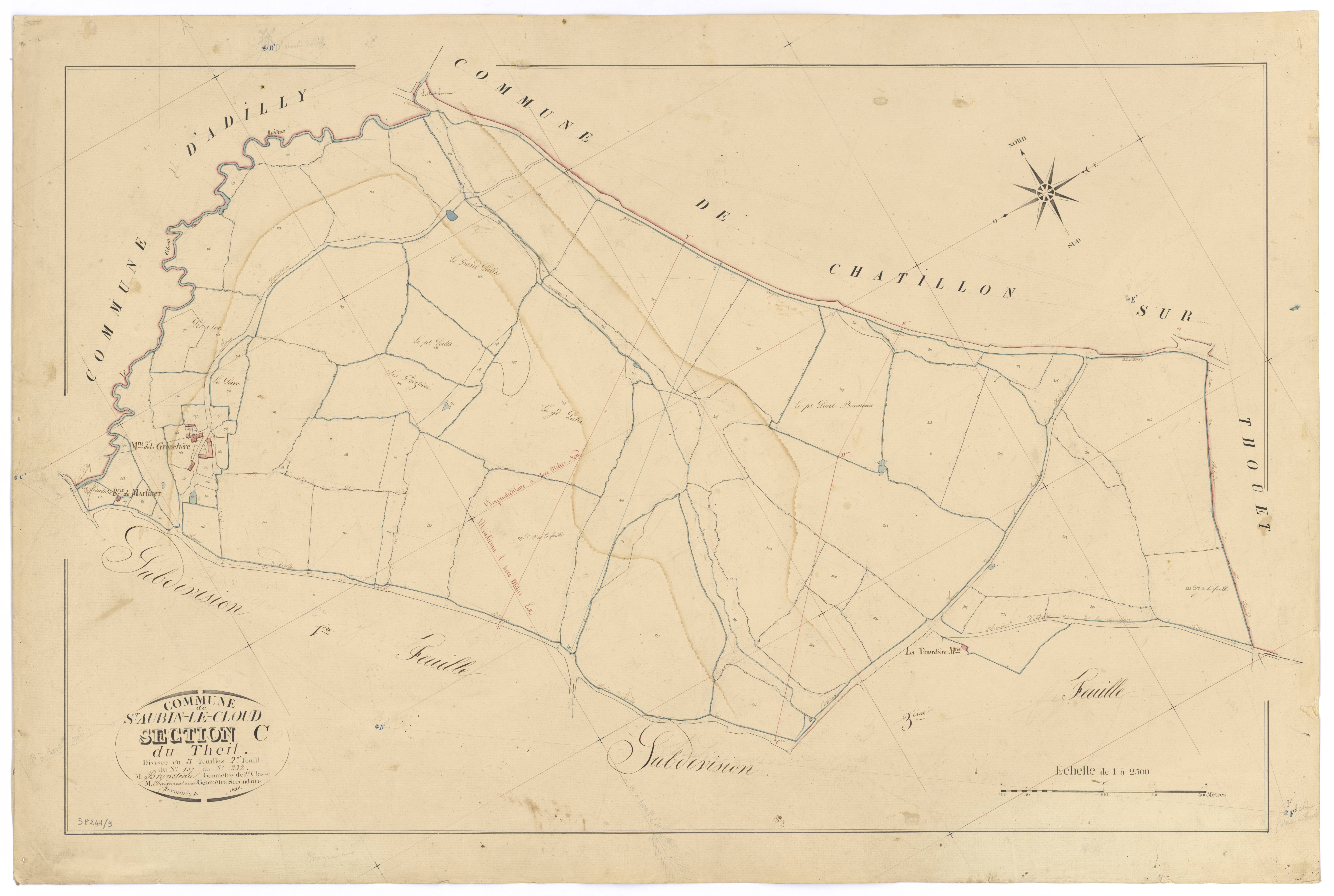Saint-Aubin-le-Cloud - FRAD079_CADASTRE_NAPOLEONIEN Section C2 dite du Theil