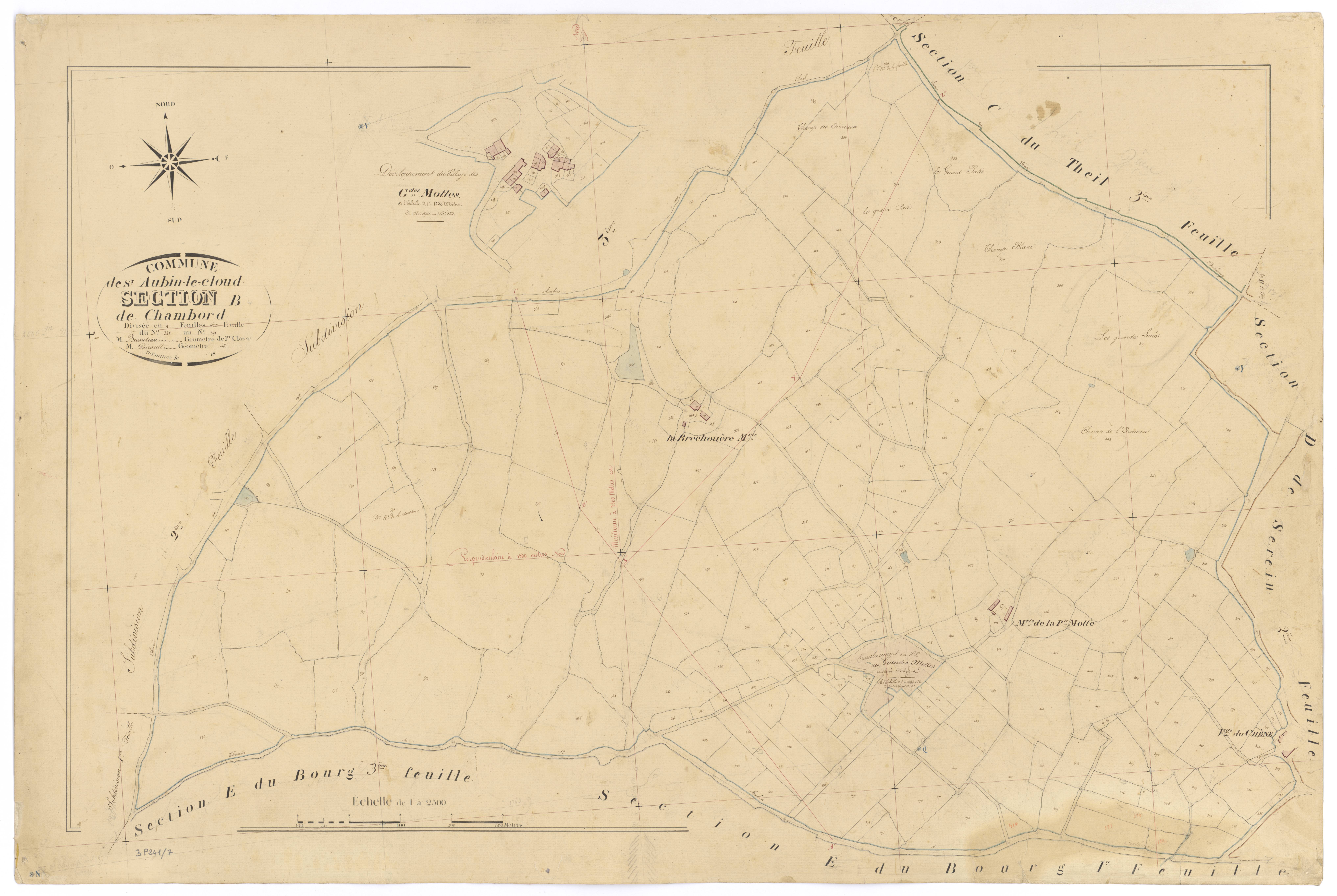 Saint-Aubin-le-Cloud - FRAD079_CADASTRE_NAPOLEONIEN Section B4 dite de Chambord