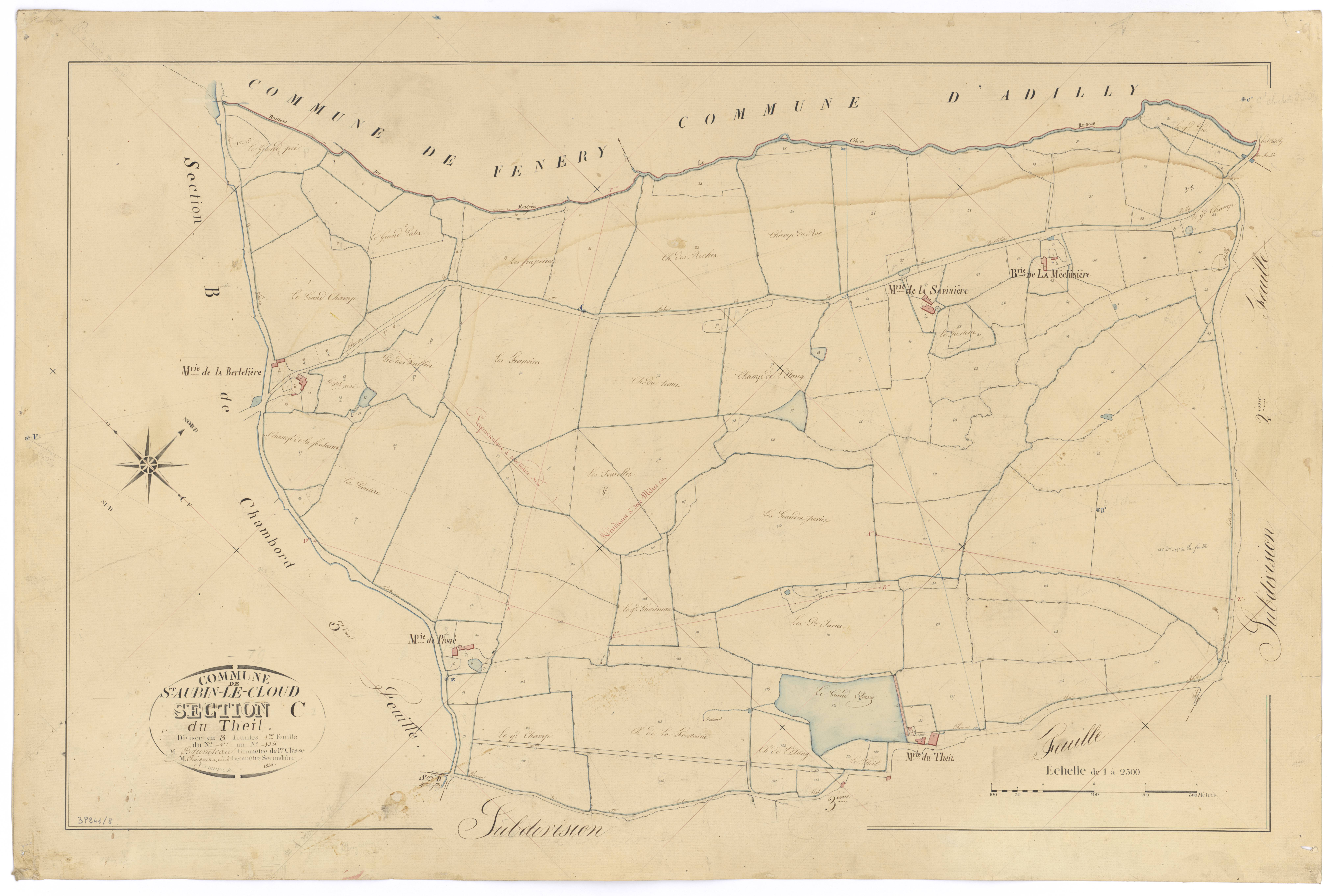 Saint-Aubin-le-Cloud - FRAD079_CADASTRE_NAPOLEONIEN Section C1 dite du Theil