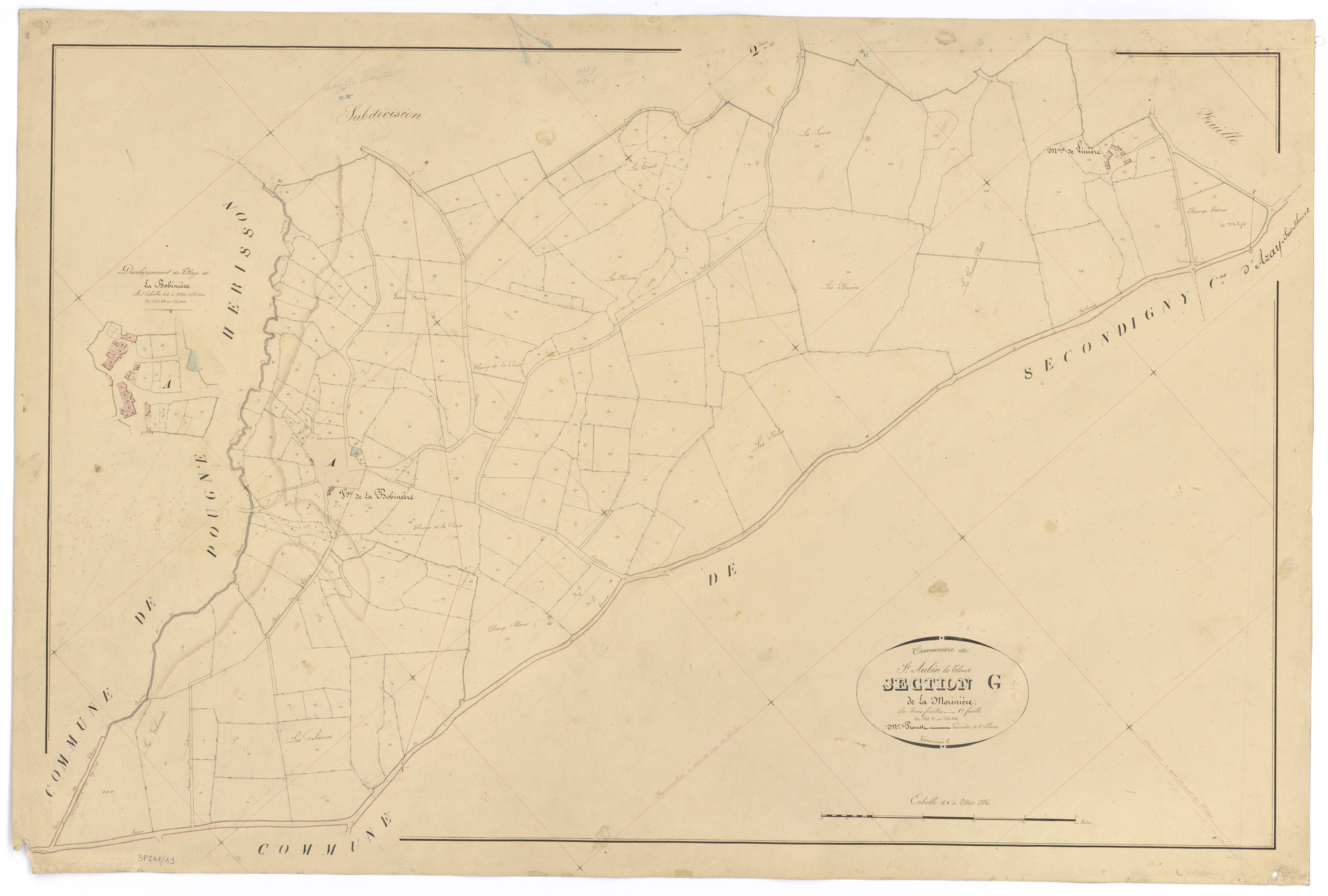 Saint-Aubin-le-Cloud - FRAD079_CADASTRE_NAPOLEONIEN Section G1 dite de la Morinière