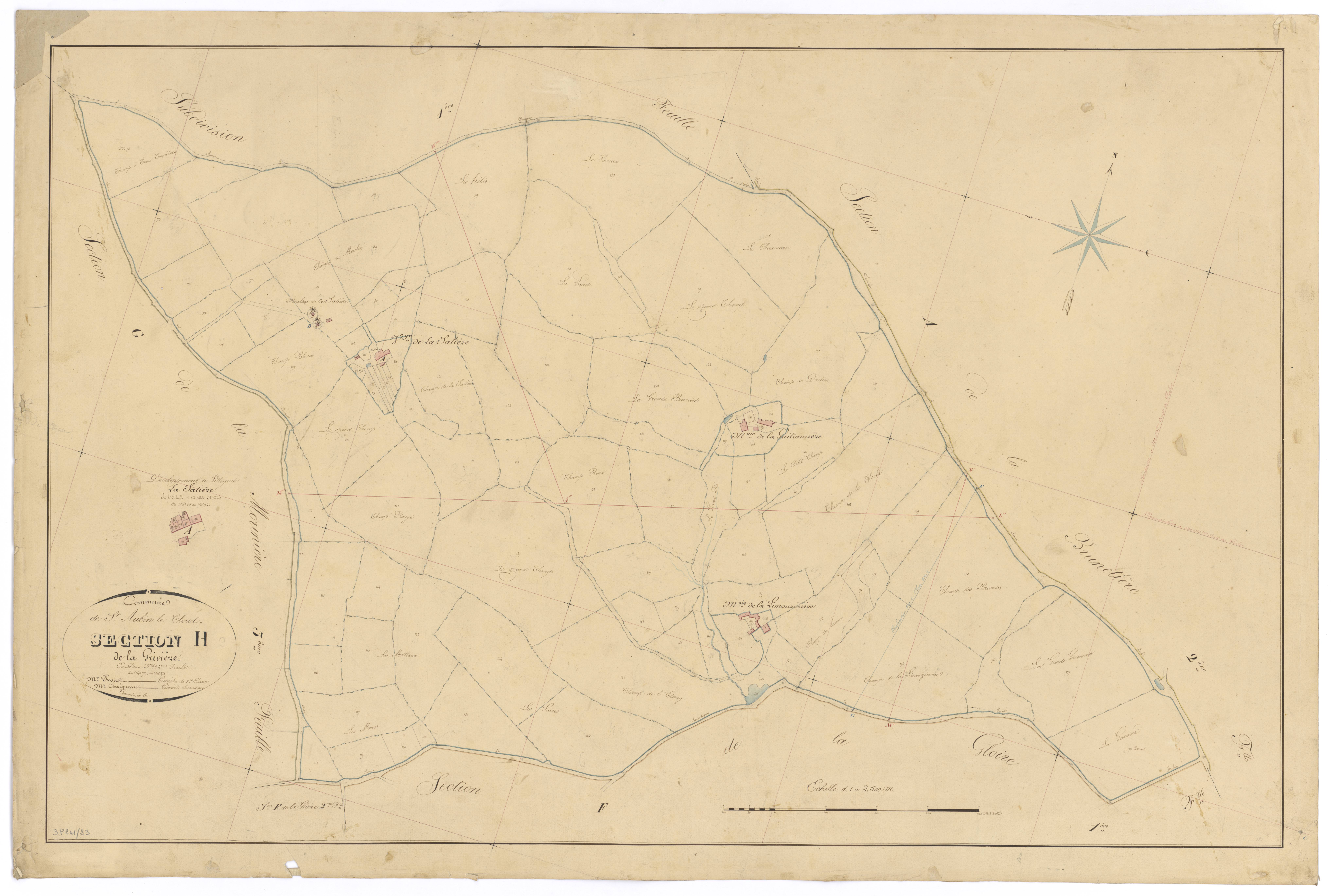 Saint-Aubin-le-Cloud - FRAD079_CADASTRE_NAPOLEONIEN Section H2 dite de la Grivière