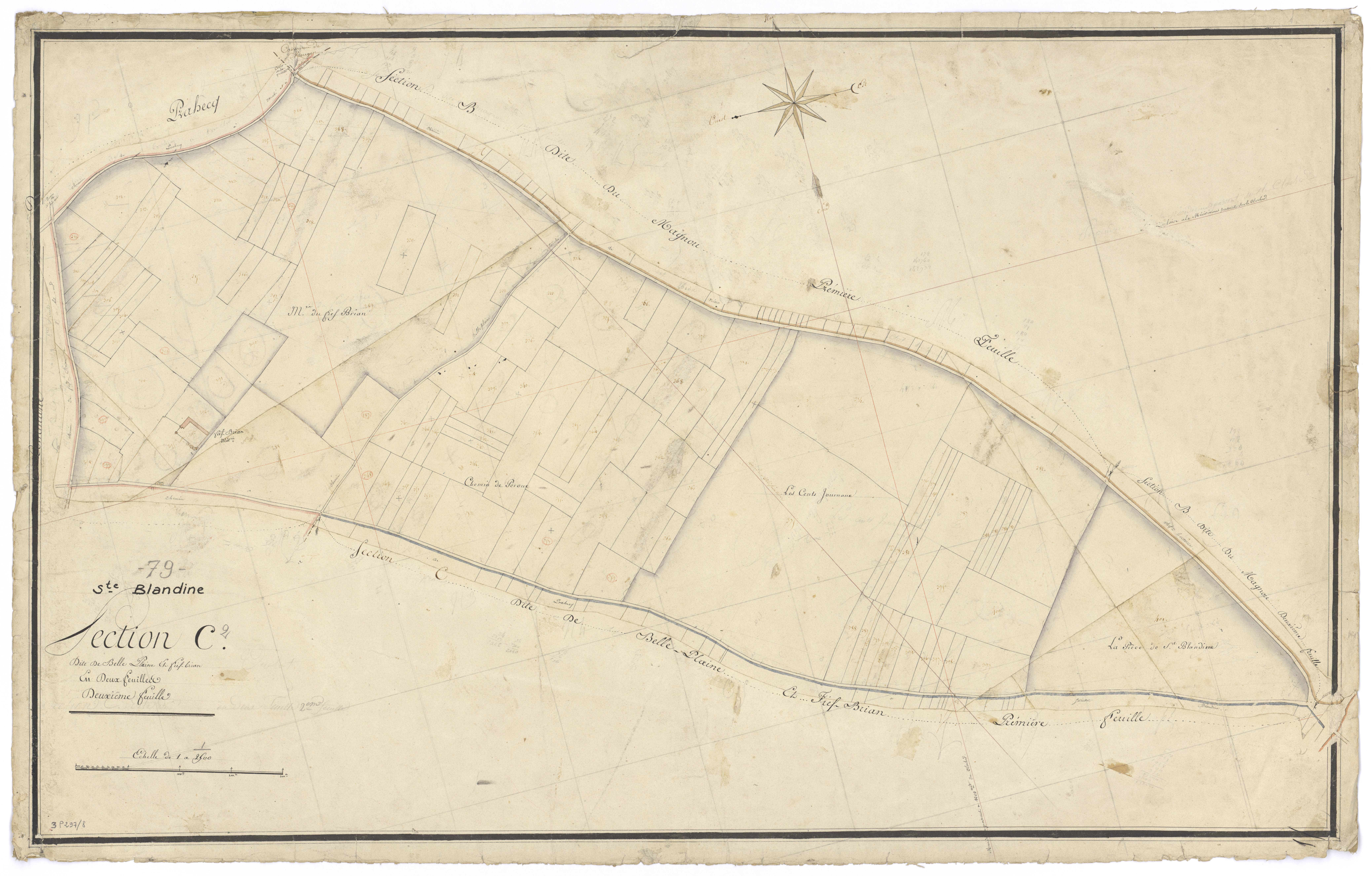 Sainte-Blandine - FRAD079_CADASTRE_NAPOLEONIEN Section C2 dite de Belle Plaine et Fief-Brian 