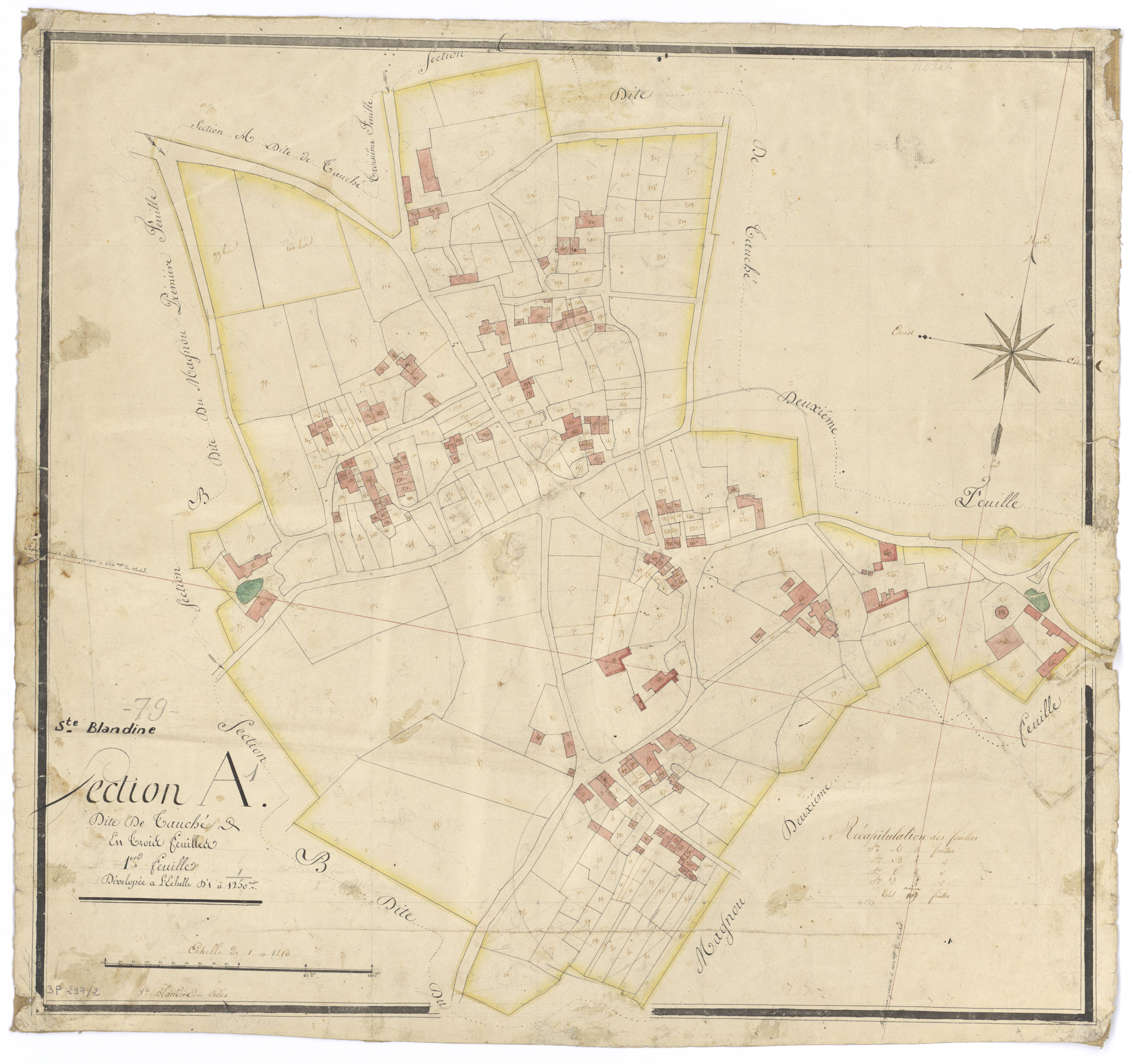 Sainte-Blandine - FRAD079_CADASTRE_NAPOLEONIEN Section A1 dite de Tauché 