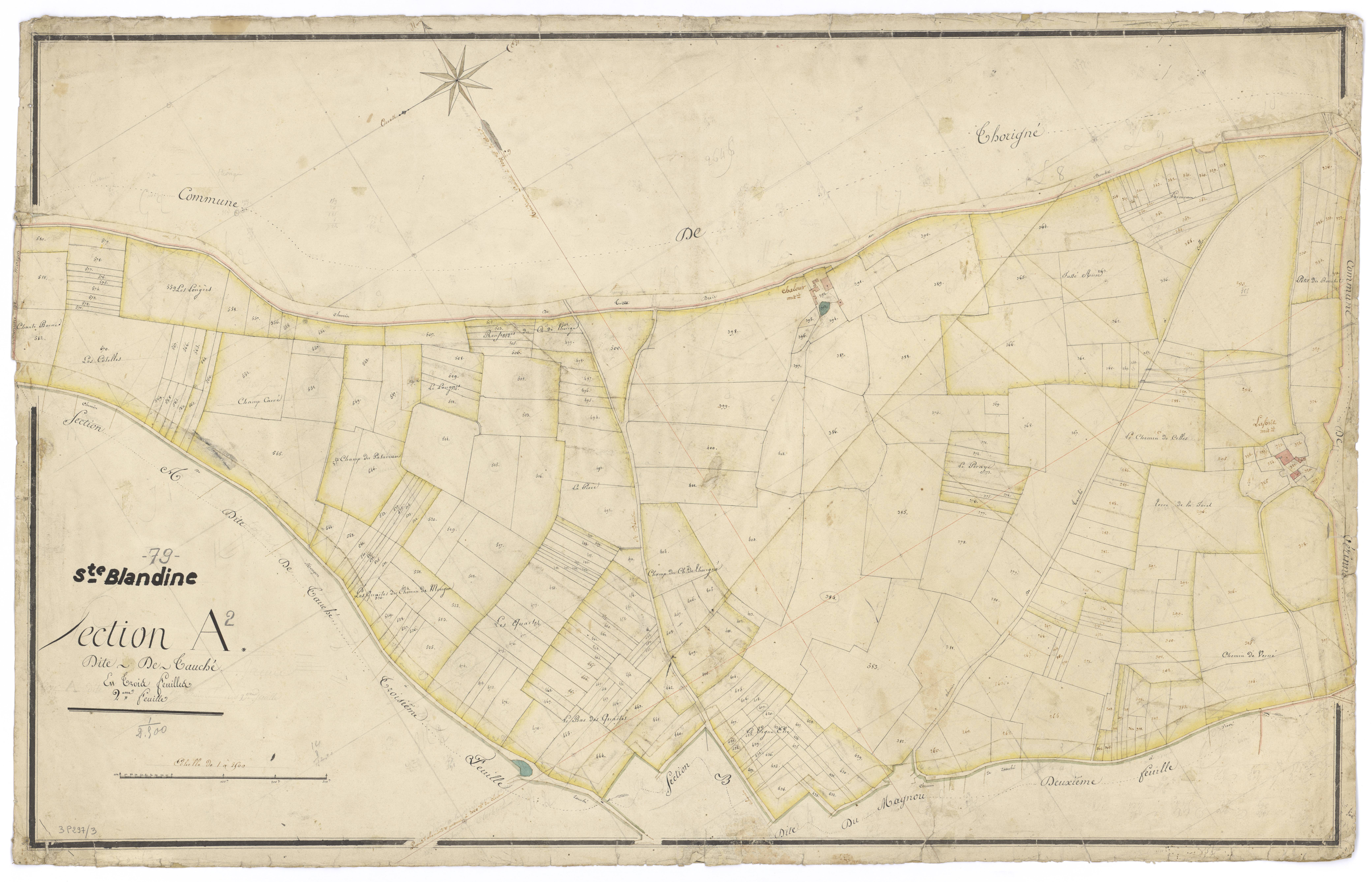 Sainte-Blandine - FRAD079_CADASTRE_NAPOLEONIEN Section A2 dite de Tauché 