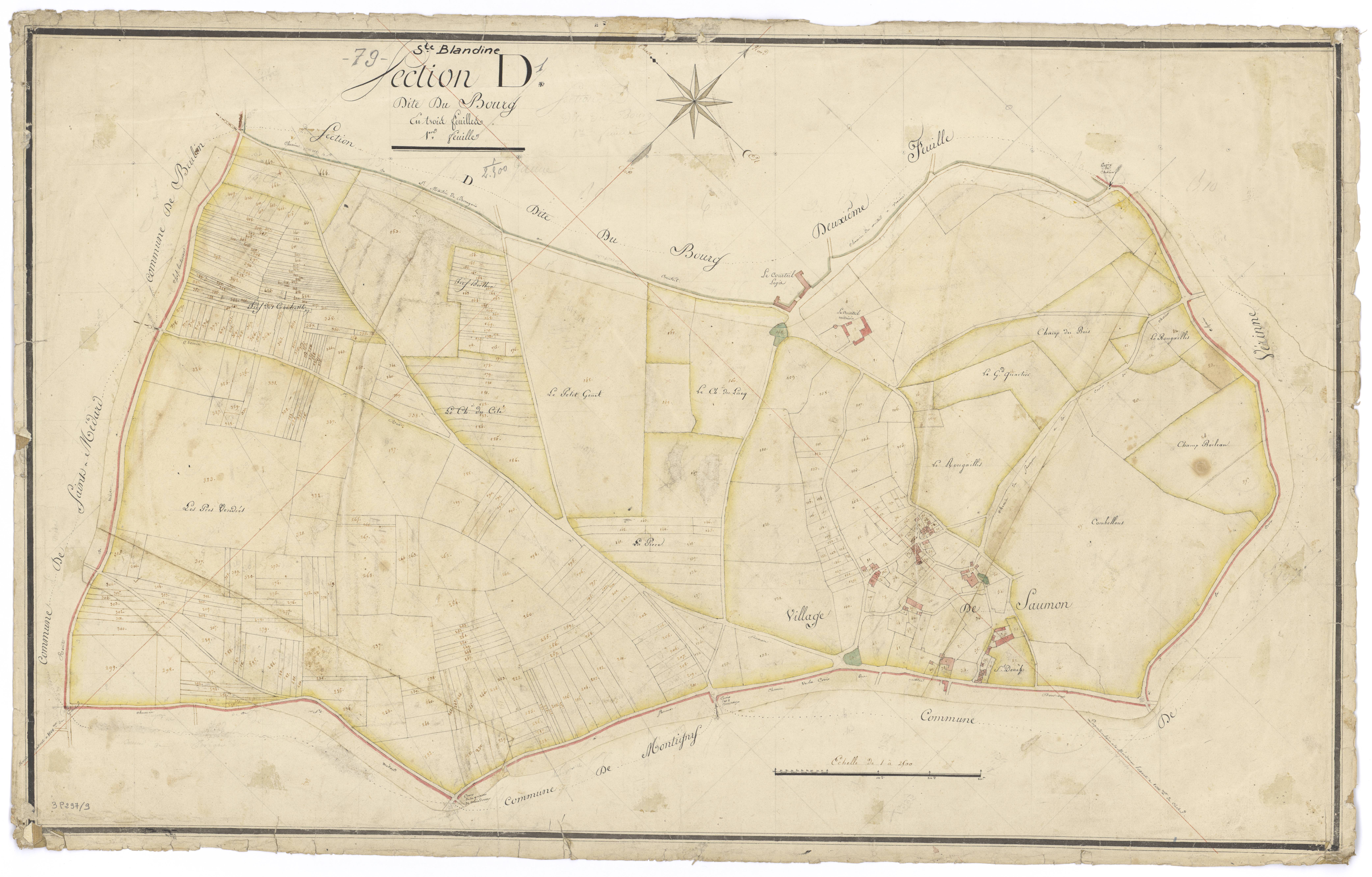 Sainte-Blandine - FRAD079_CADASTRE_NAPOLEONIEN Section D1 dite du Bourg 