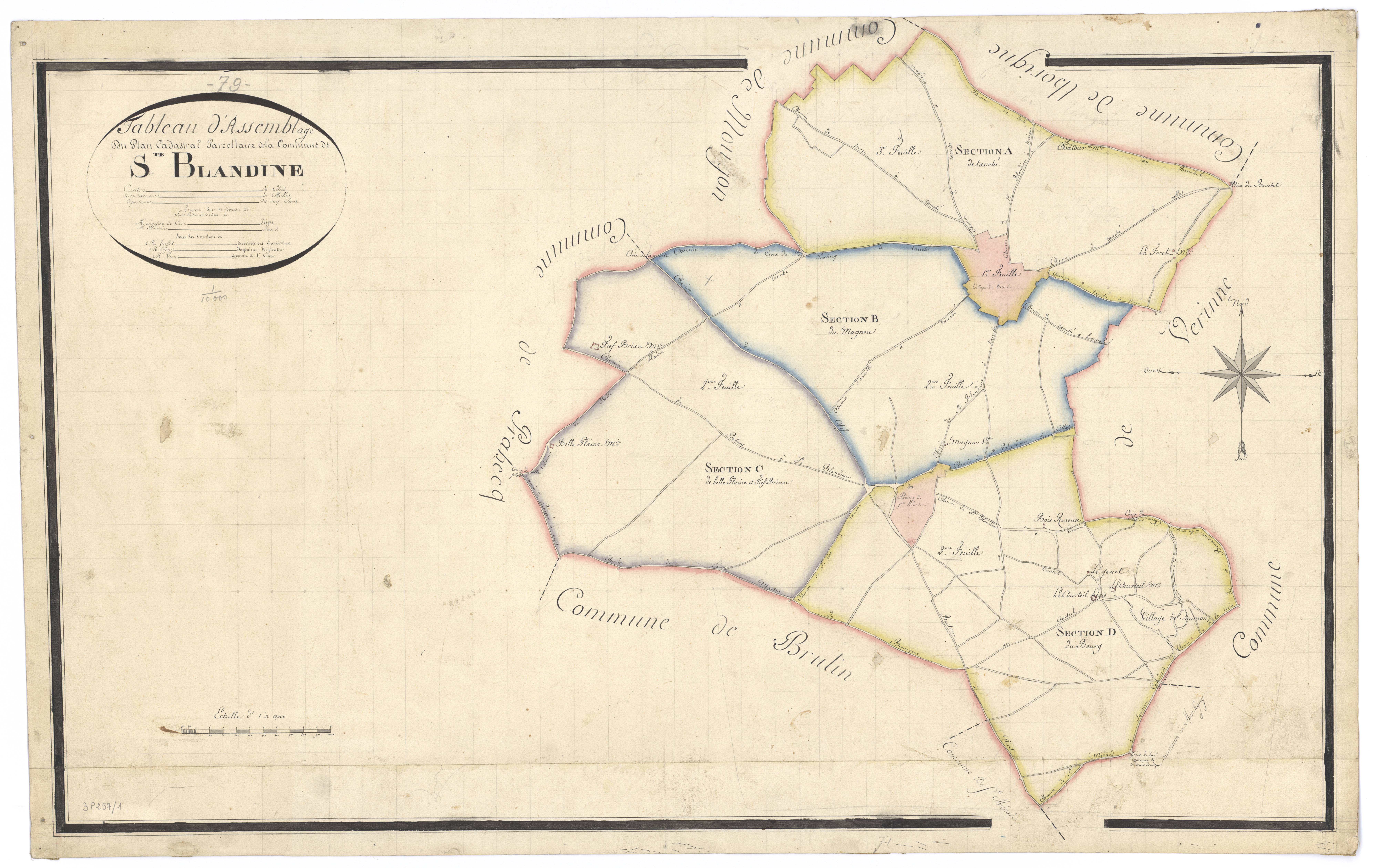 Sainte-Blandine - FRAD079_CADASTRE_NAPOLEONIEN Tableau d'assemblage n°1 