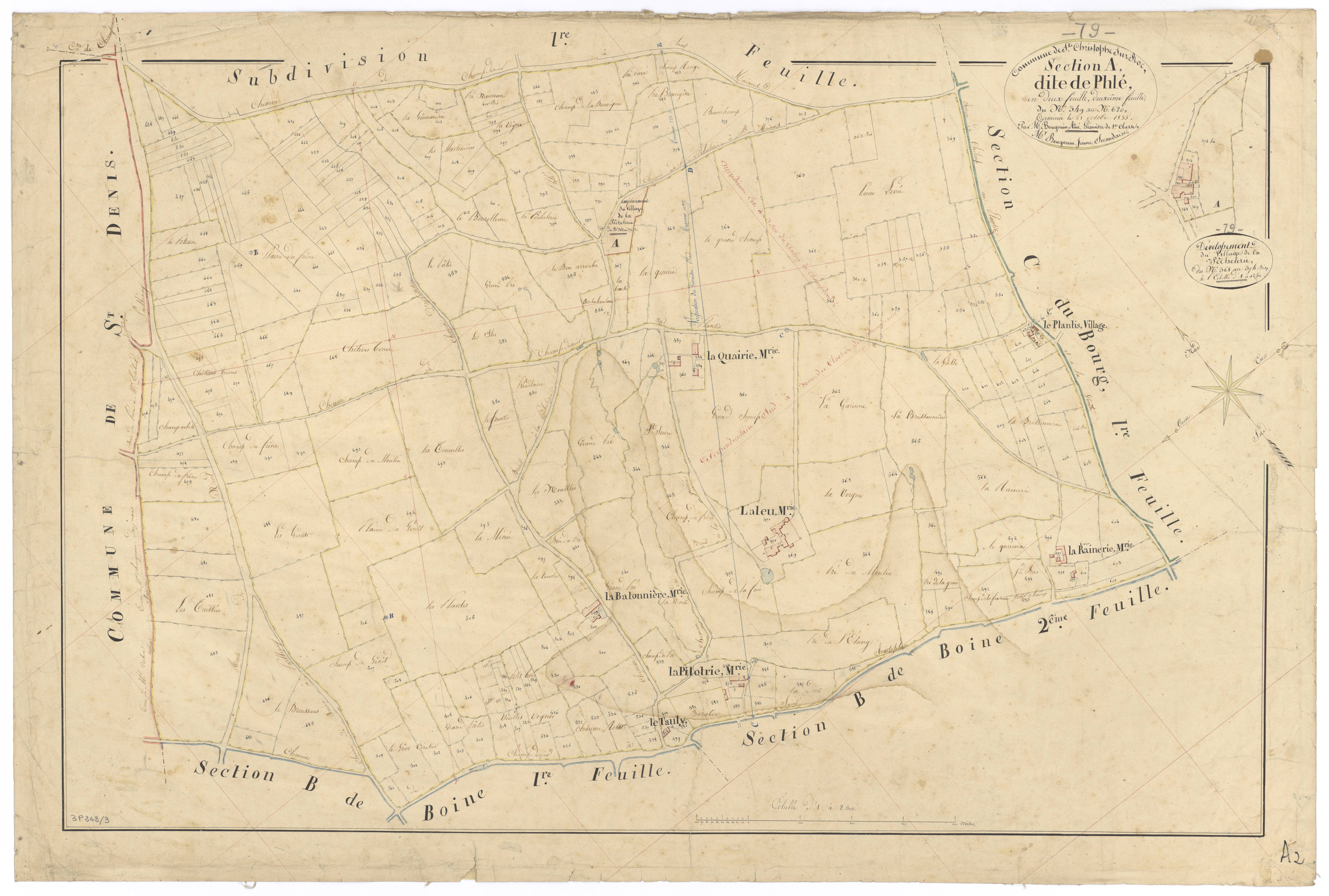 Saint-Christophe-sur-Roc - FRAD079_CADASTRE_NAPOLEONIEN Section A2 dite de Phlé 