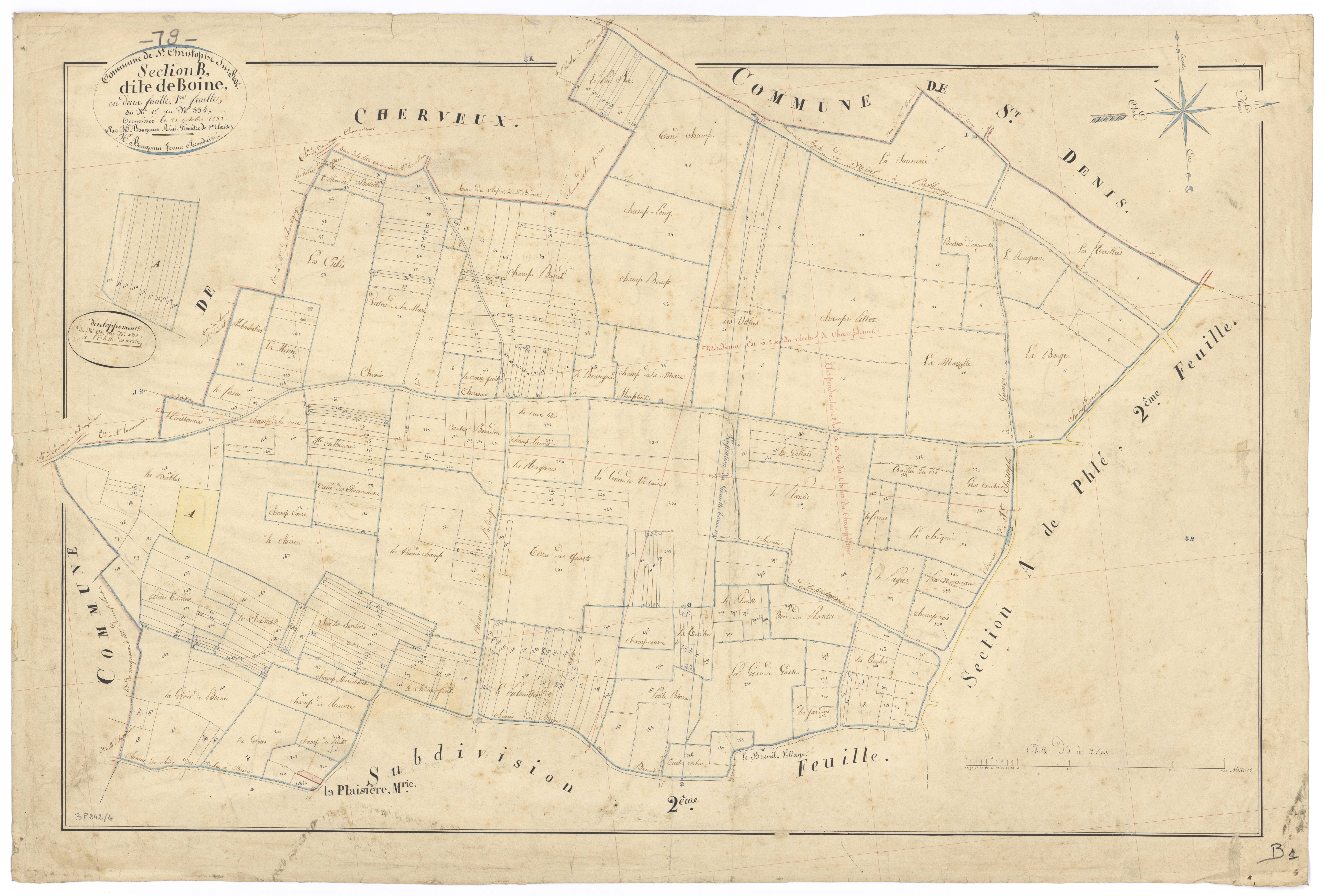 Saint-Christophe-sur-Roc - FRAD079_CADASTRE_NAPOLEONIEN Section B1 dite de Boine 