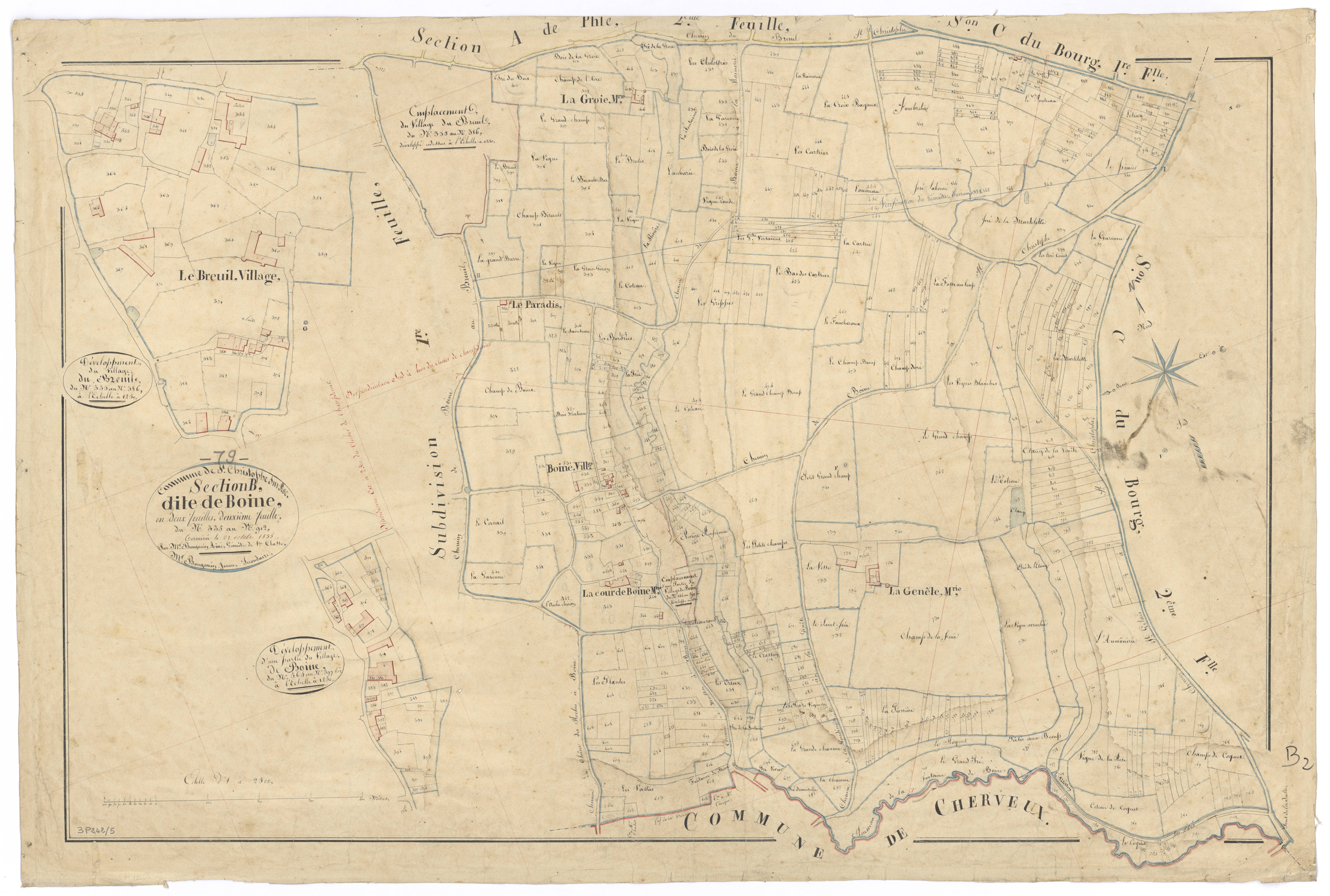 Saint-Christophe-sur-Roc - FRAD079_CADASTRE_NAPOLEONIEN Section B2 dite de Boine 