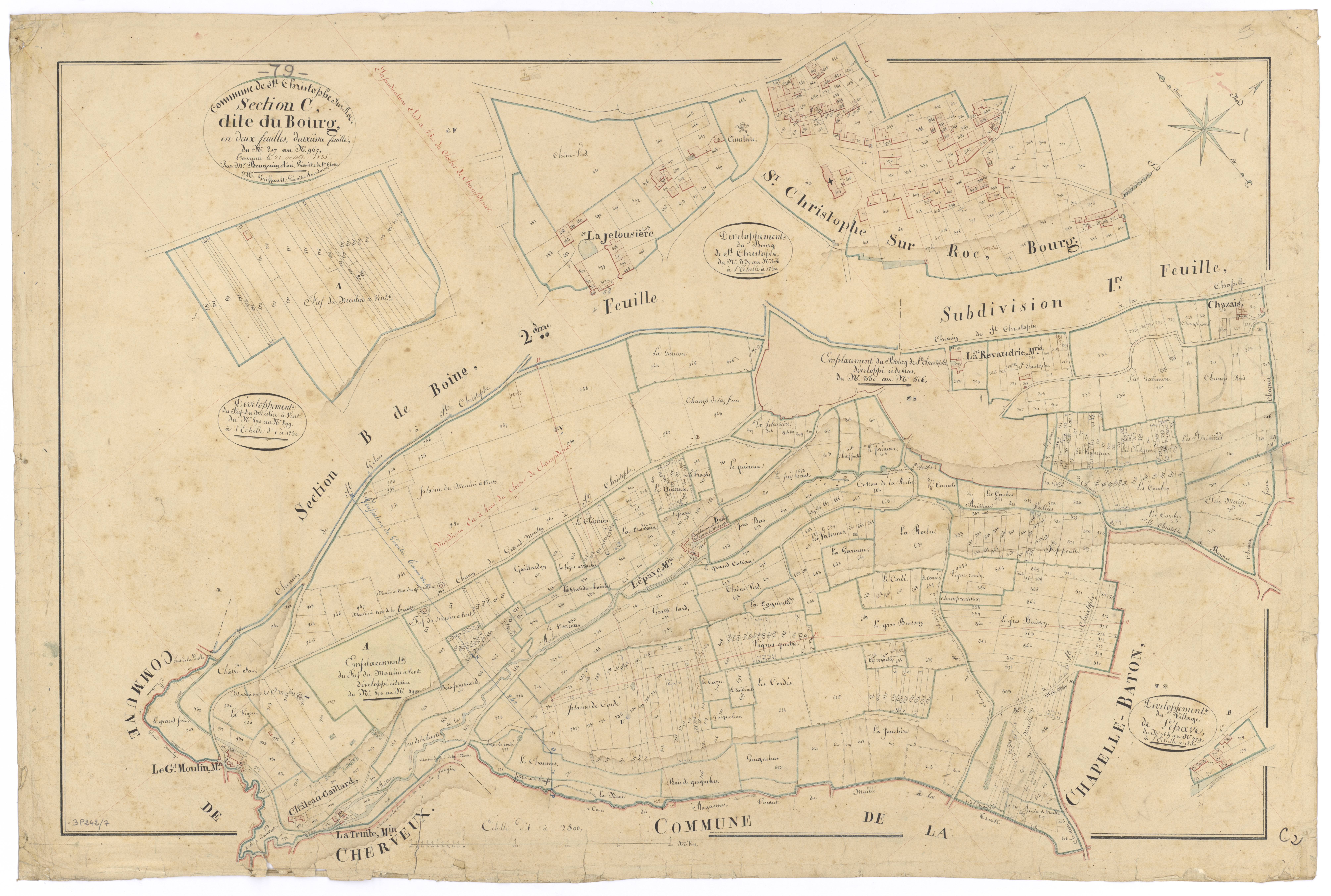 Saint-Christophe-sur-Roc - FRAD079_CADASTRE_NAPOLEONIEN Section C2 dite du Bourg 