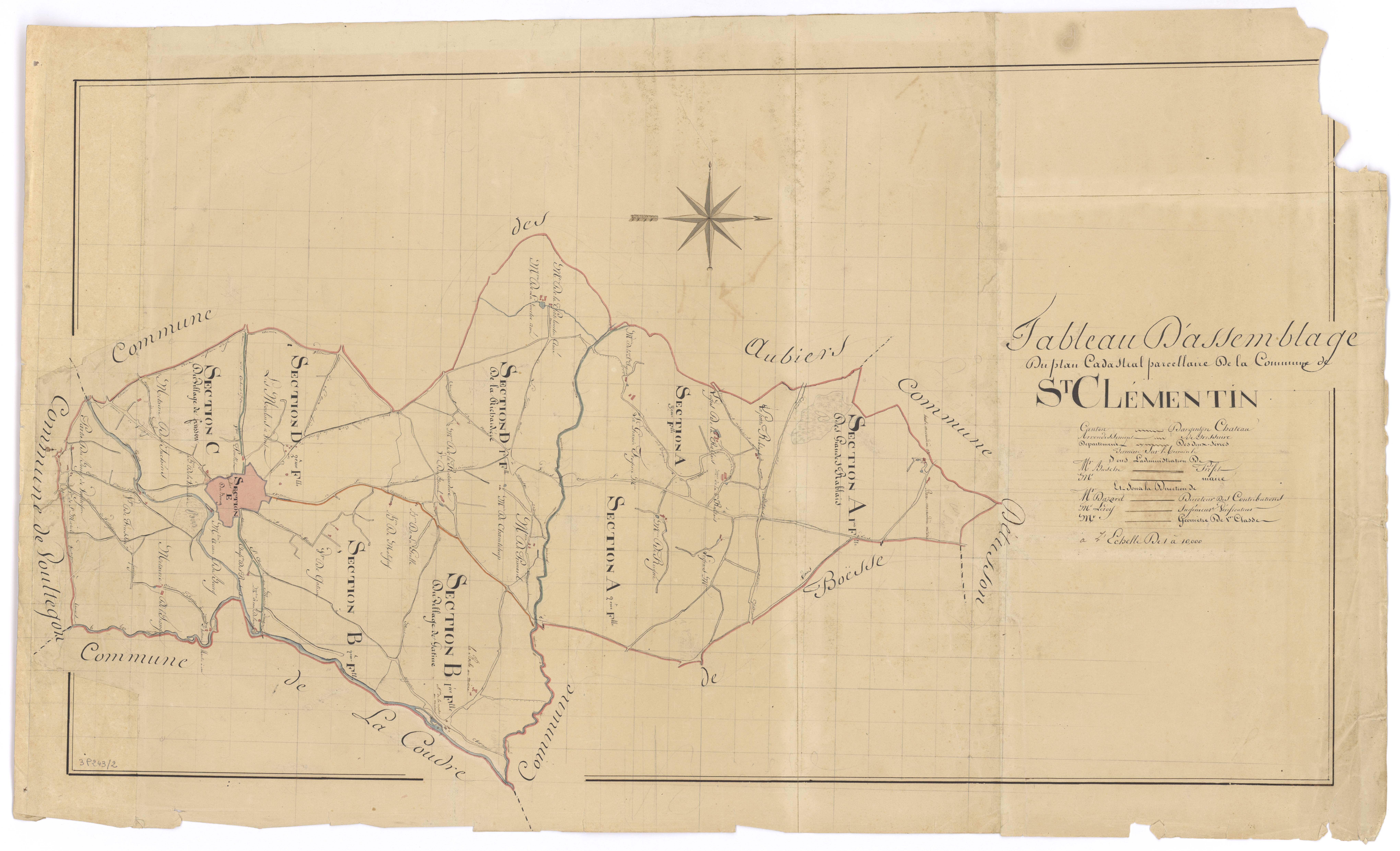 Saint-Clémentin - FRAD079_CADASTRE_NAPOLEONIEN Tableau d'assemblage 