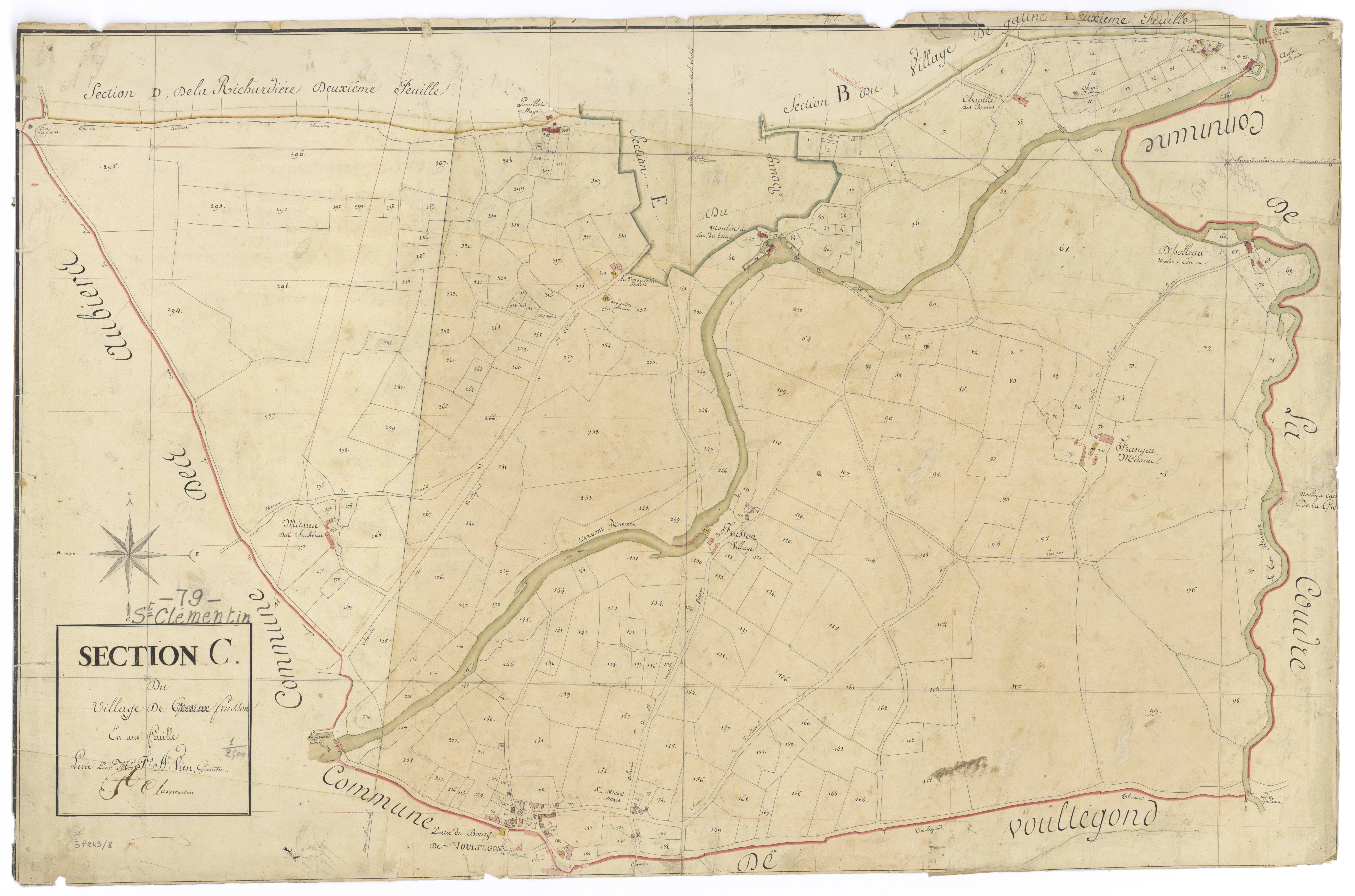 Saint-Clémentin - FRAD079_CADASTRE_NAPOLEONIEN Section C dite du village de Frusson