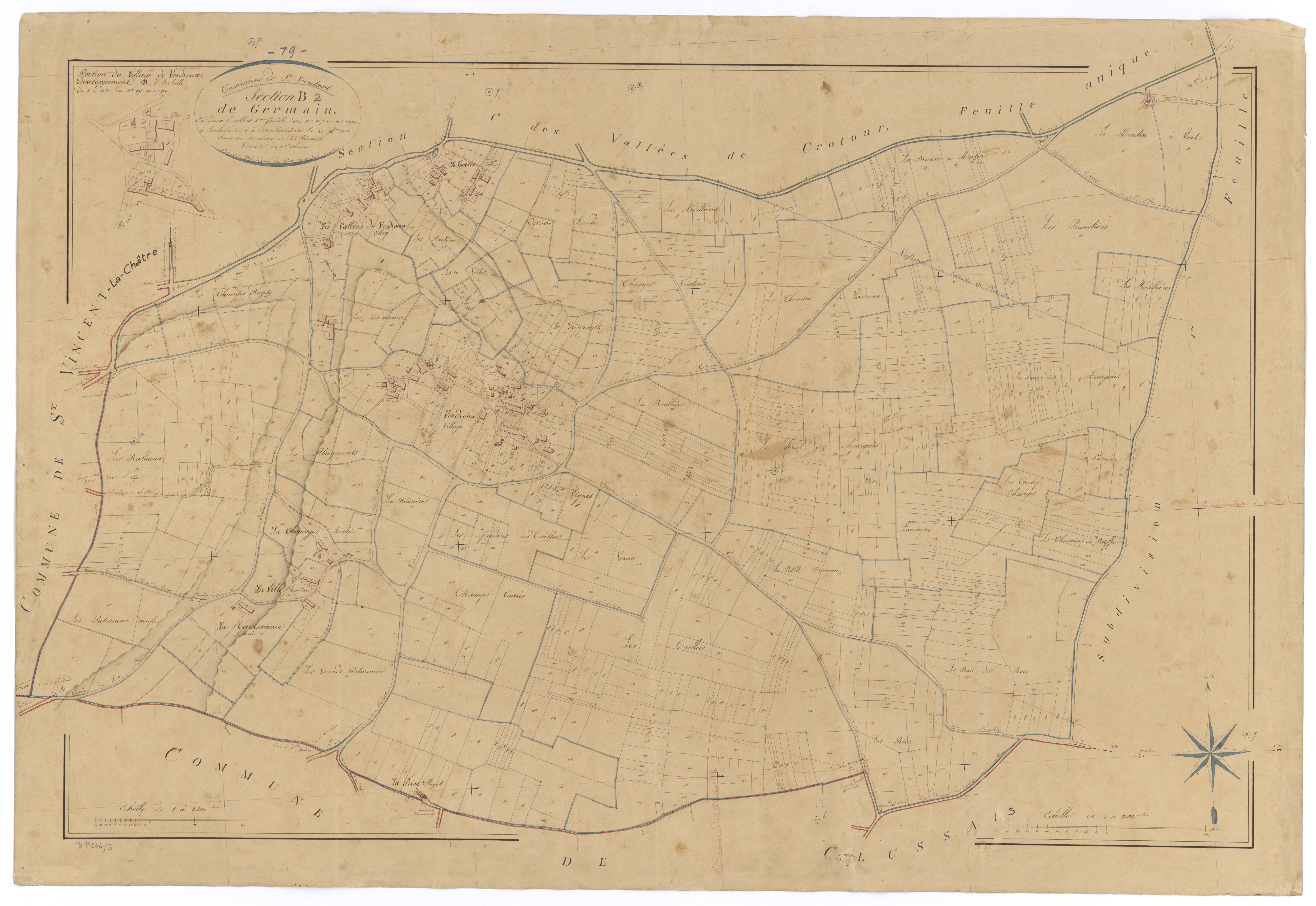 Saint-Coutant - FRAD079_CADASTRE_NAPOLEONIEN Section B2 dite de Germain 