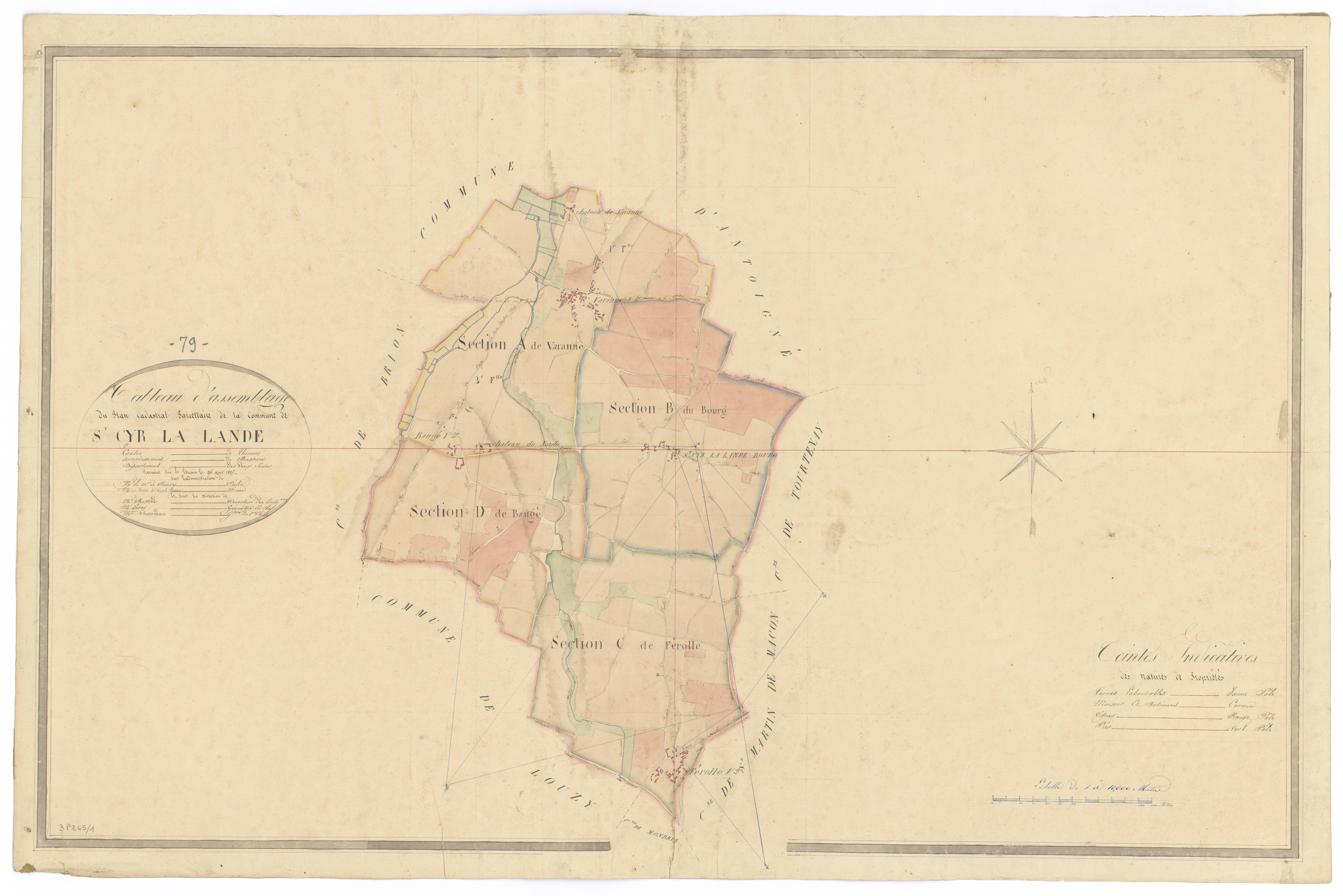 Saint-Cyr-la-Lande - FRAD079_CADASTRE_NAPOLEONIEN Tableau d'assemblage