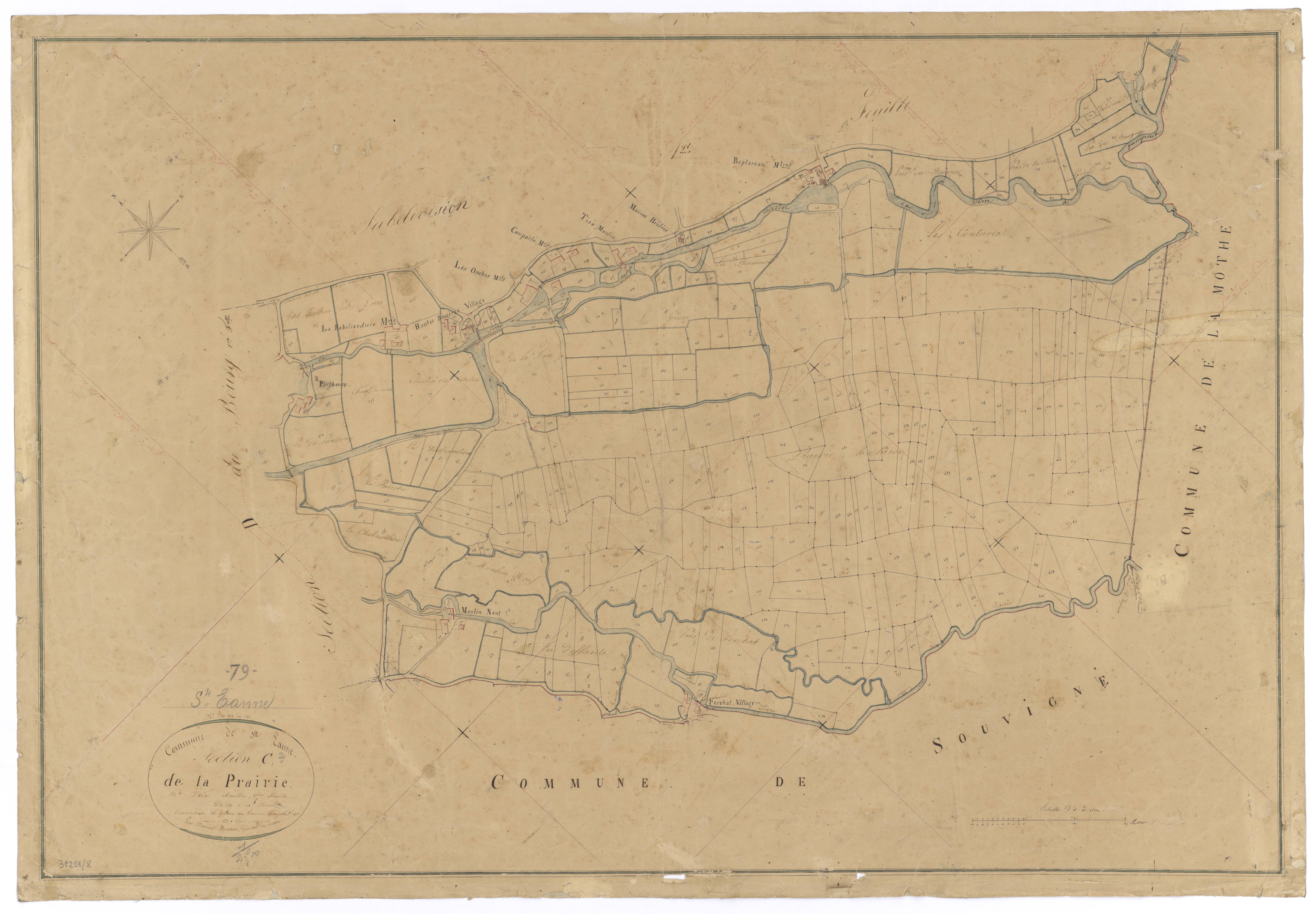 Sainte-Eanne - FRAD079_CADASTRE_NAPOLEONIEN Section C2 dite de la Prairie