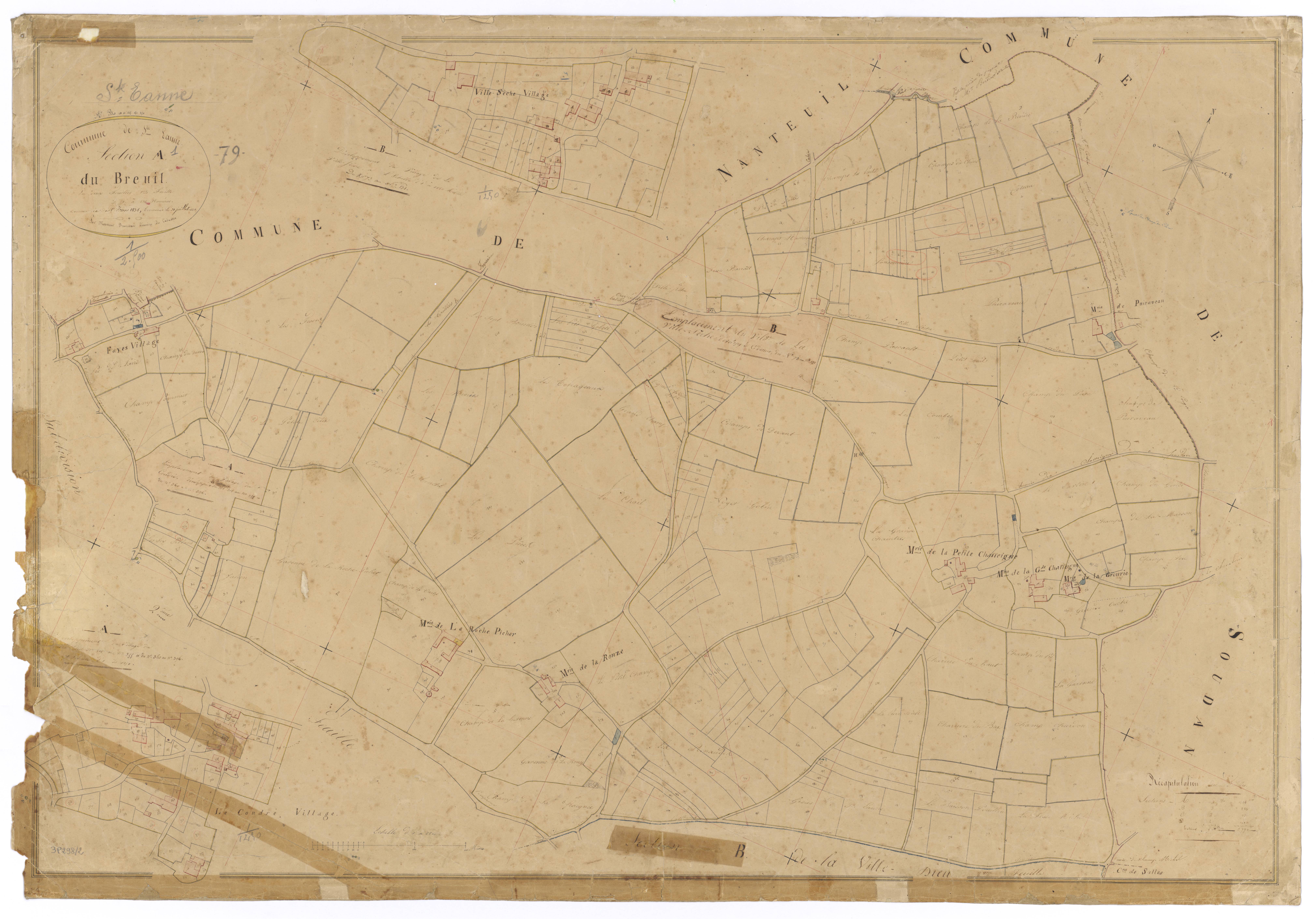 Sainte-Eanne - FRAD079_CADASTRE_NAPOLEONIEN Section A1 dite du Breuil