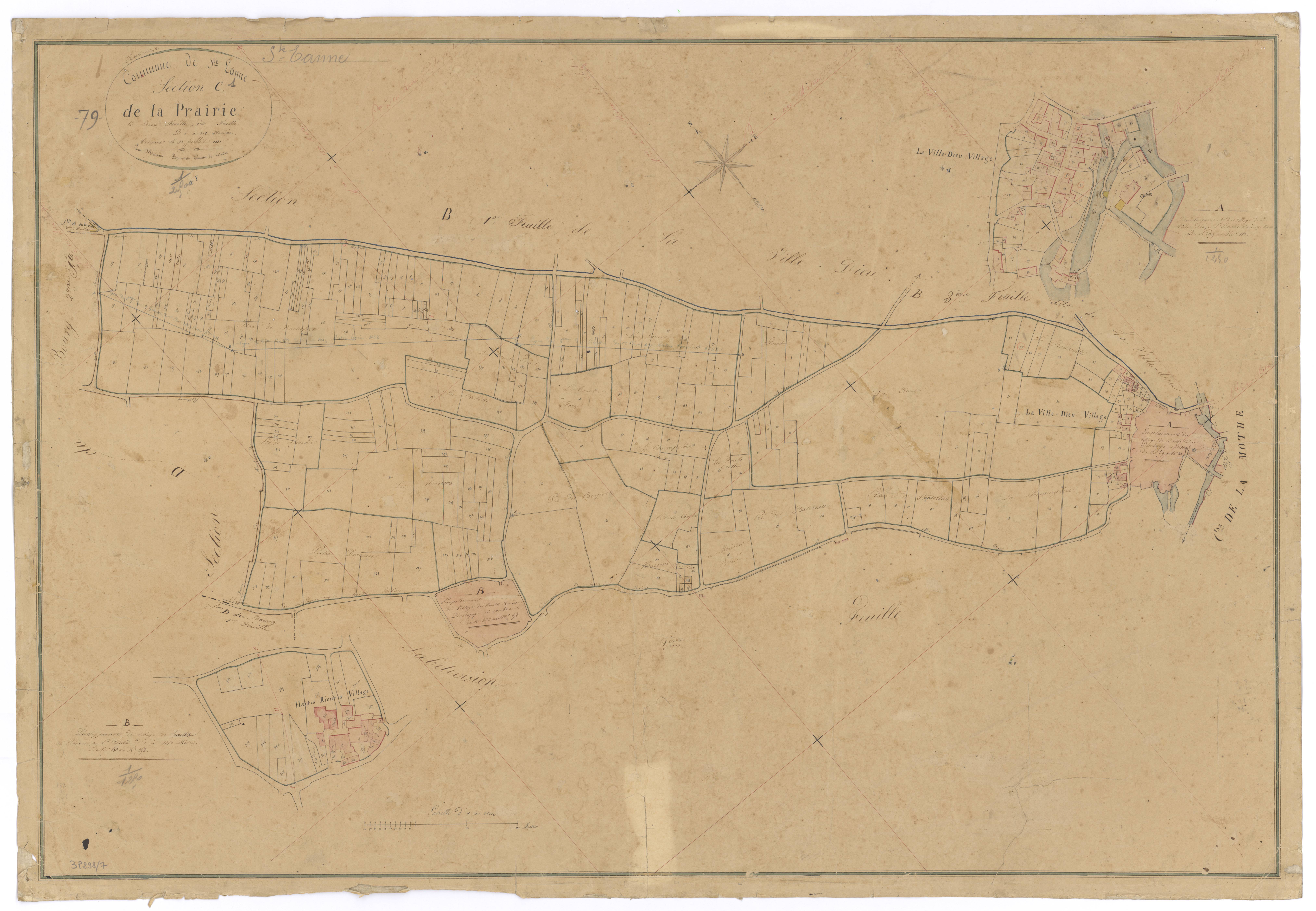 Sainte-Eanne - FRAD079_CADASTRE_NAPOLEONIEN Section C1 dite de la Prairie