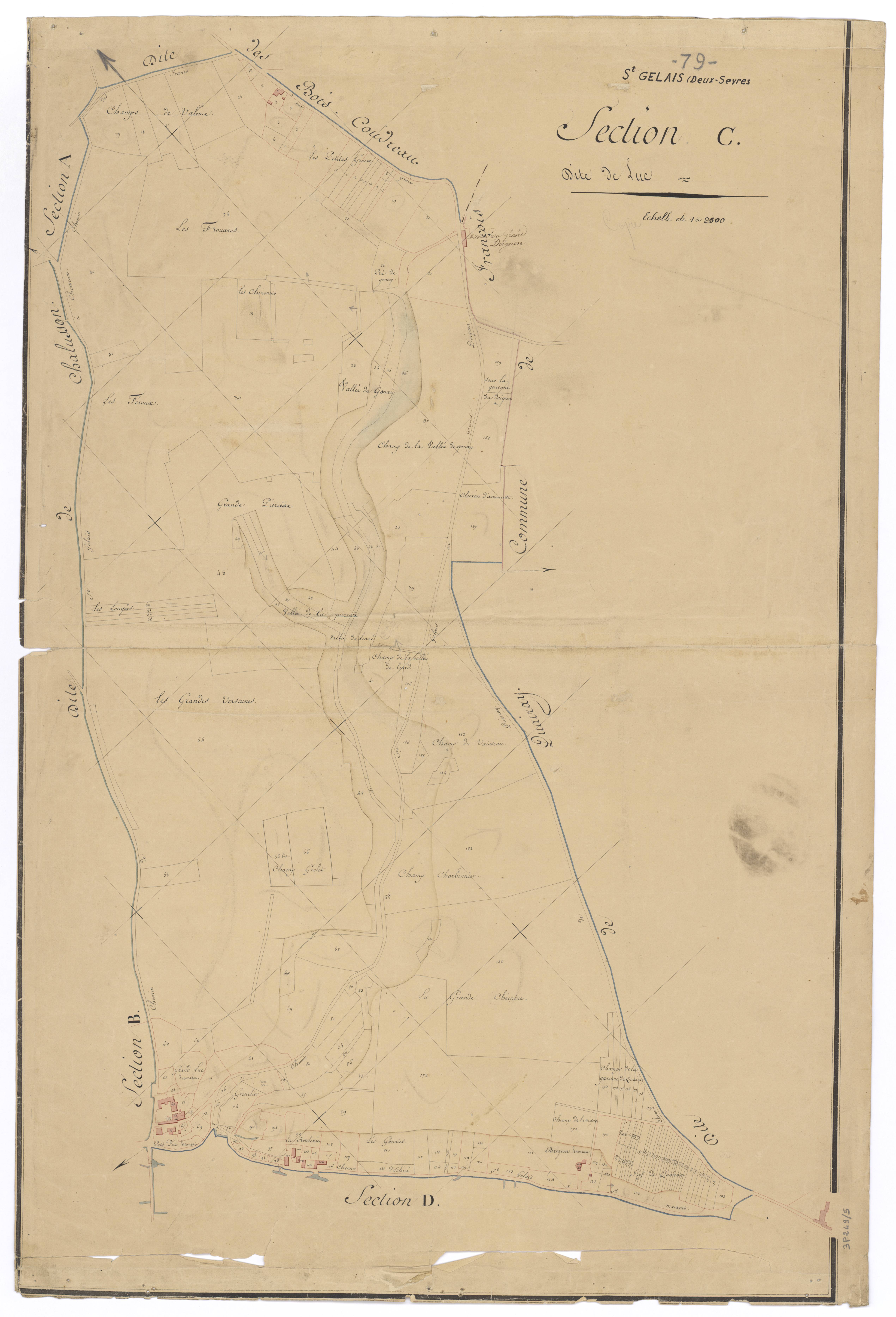 Saint-Gelais - FRAD079_CADASTRE_NAPOLEONIEN Section C2 dite de Luc 