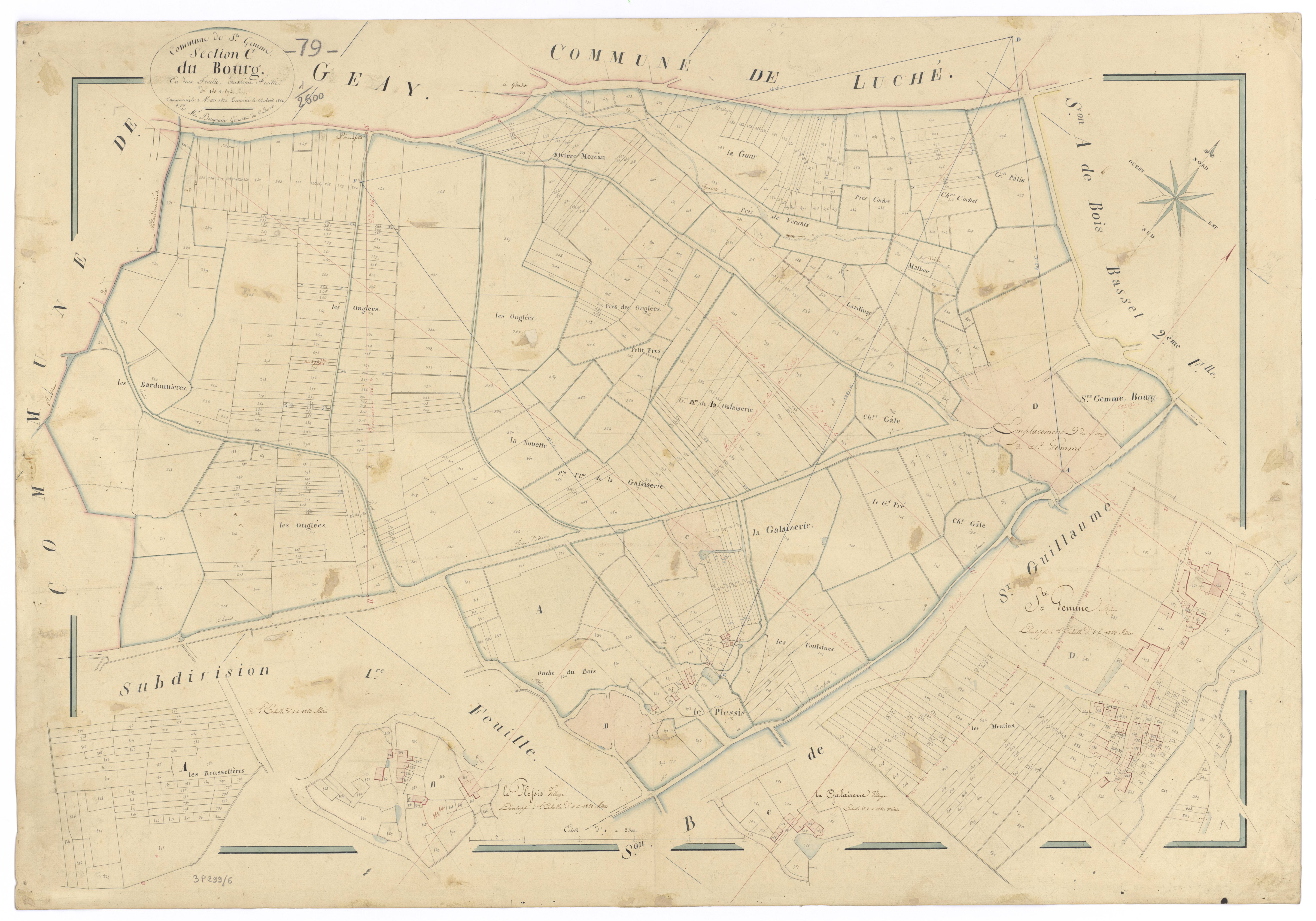 Sainte-Gemme - FRAD079_CADASTRE_NAPOLEONIEN Section C2 dite du Bourg 