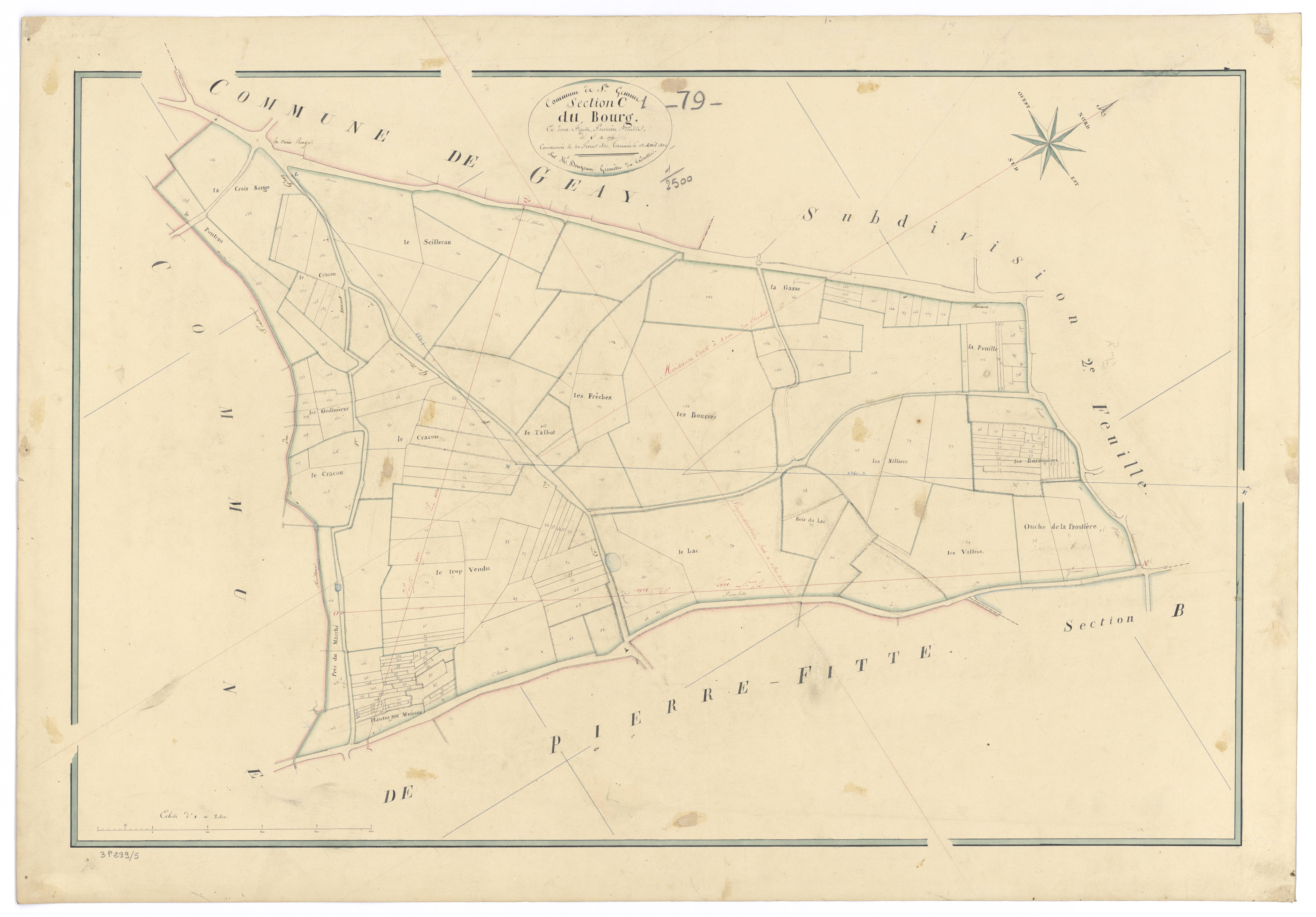 Sainte-Gemme - FRAD079_CADASTRE_NAPOLEONIEN Section C1 dite du Bourg 