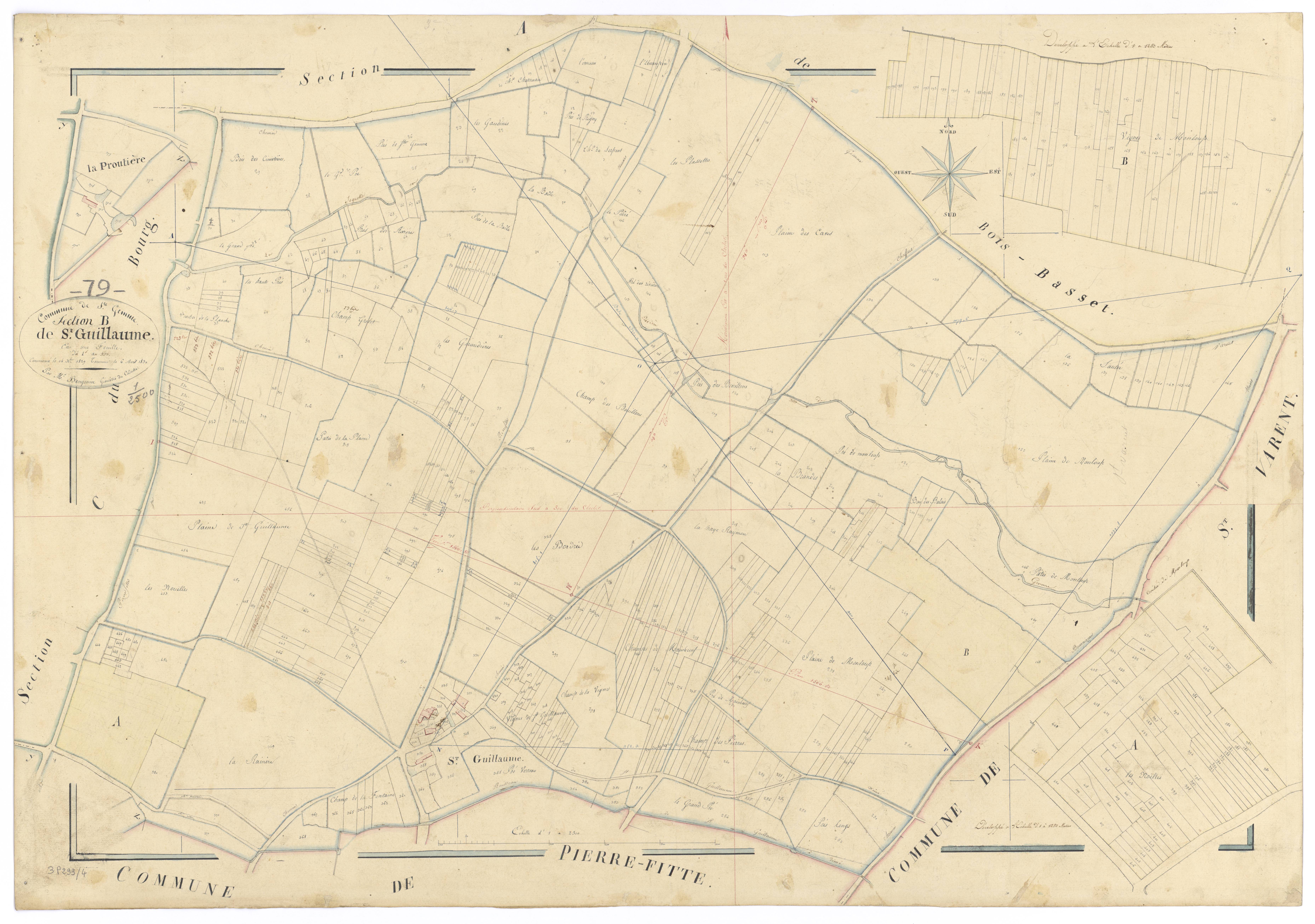 Sainte-Gemme - FRAD079_CADASTRE_NAPOLEONIEN Section B dite de Saint-Guillaume 