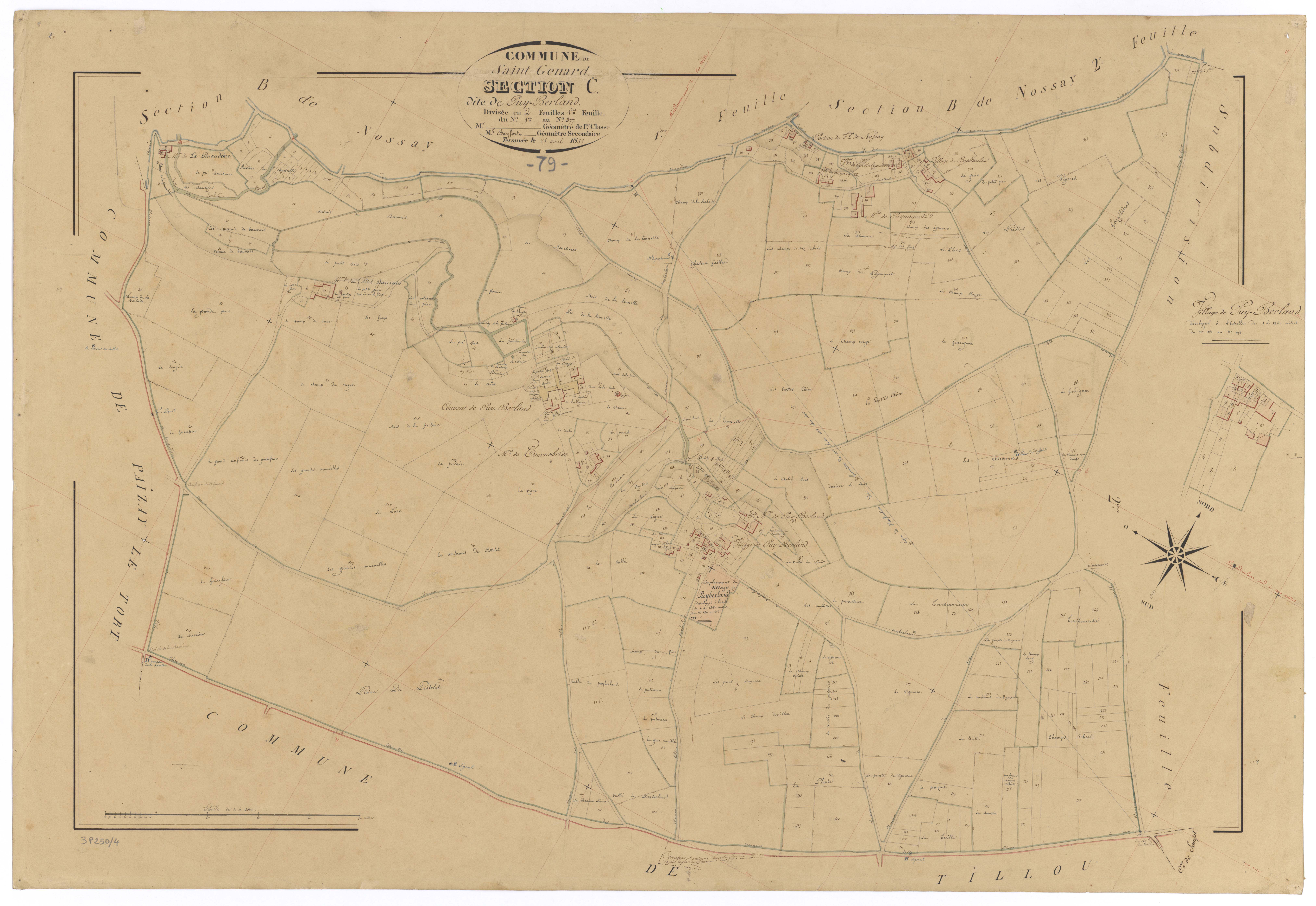Saint-Génard - FRAD079_CADASTRE_NAPOLEONIEN Section C1 dite de Puy-Berland 