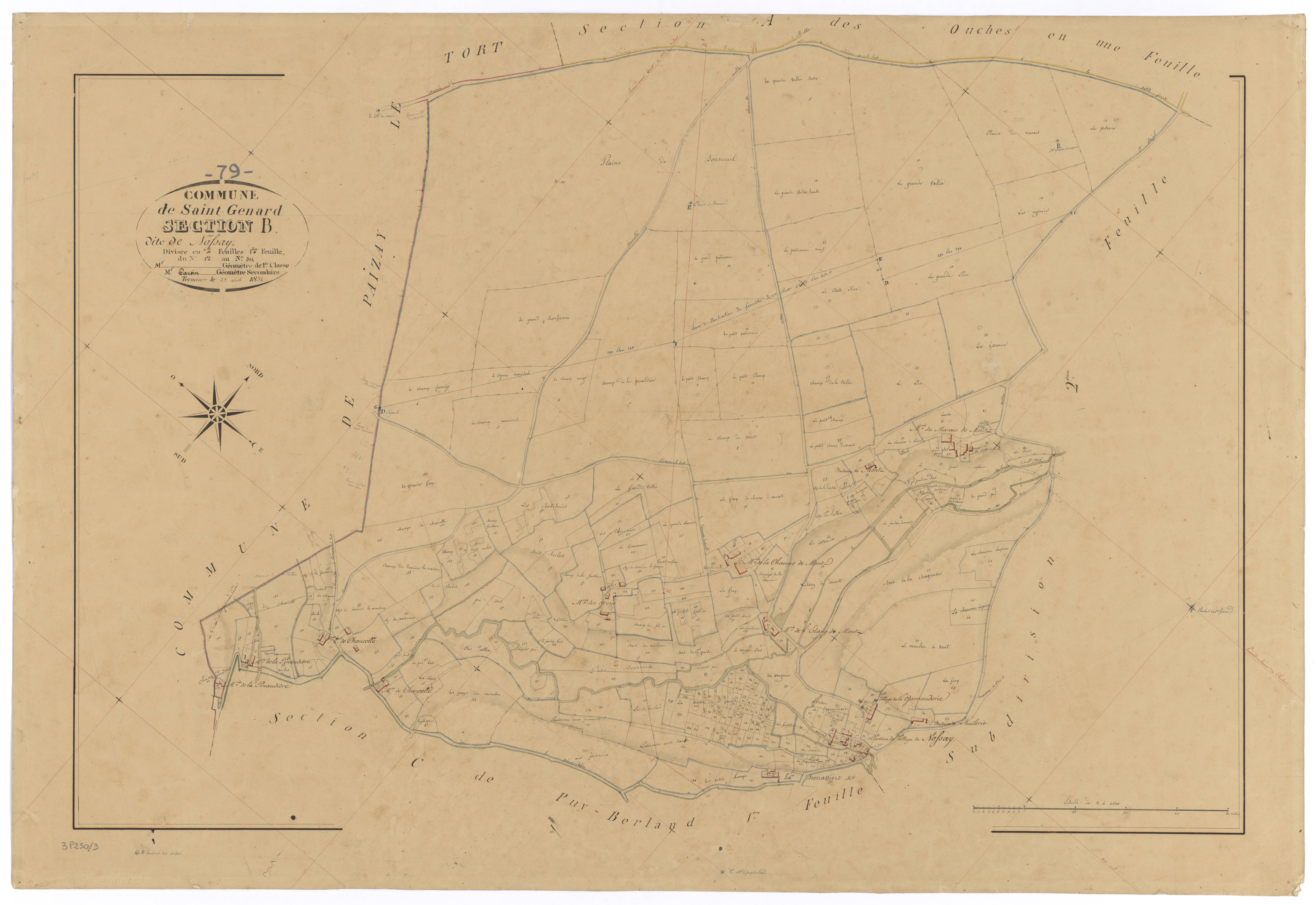 Saint-Génard - FRAD079_CADASTRE_NAPOLEONIEN Section B2 dite de Nossay 