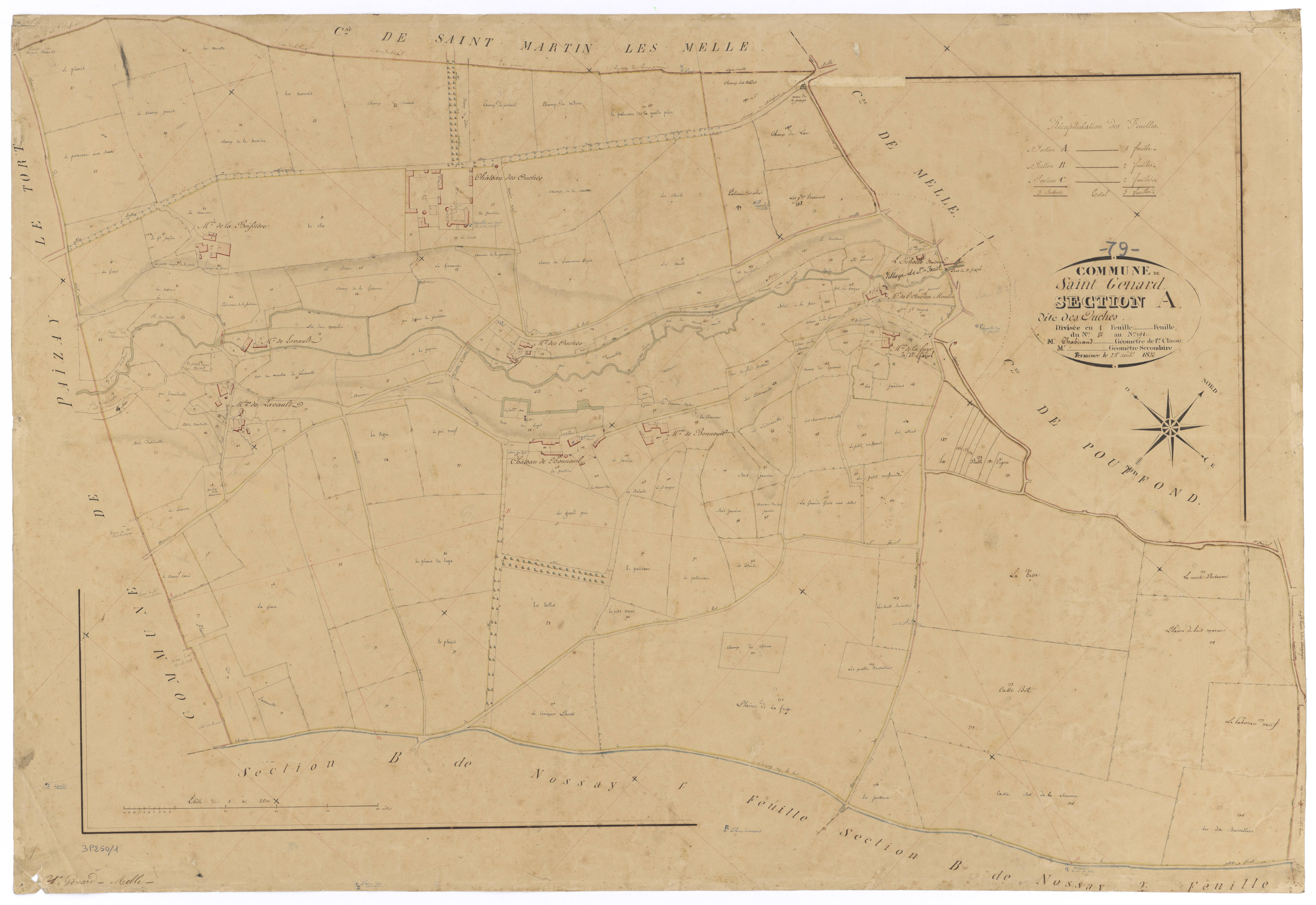 Saint-Génard - FRAD079_CADASTRE_NAPOLEONIEN Section A dite des Ouches 