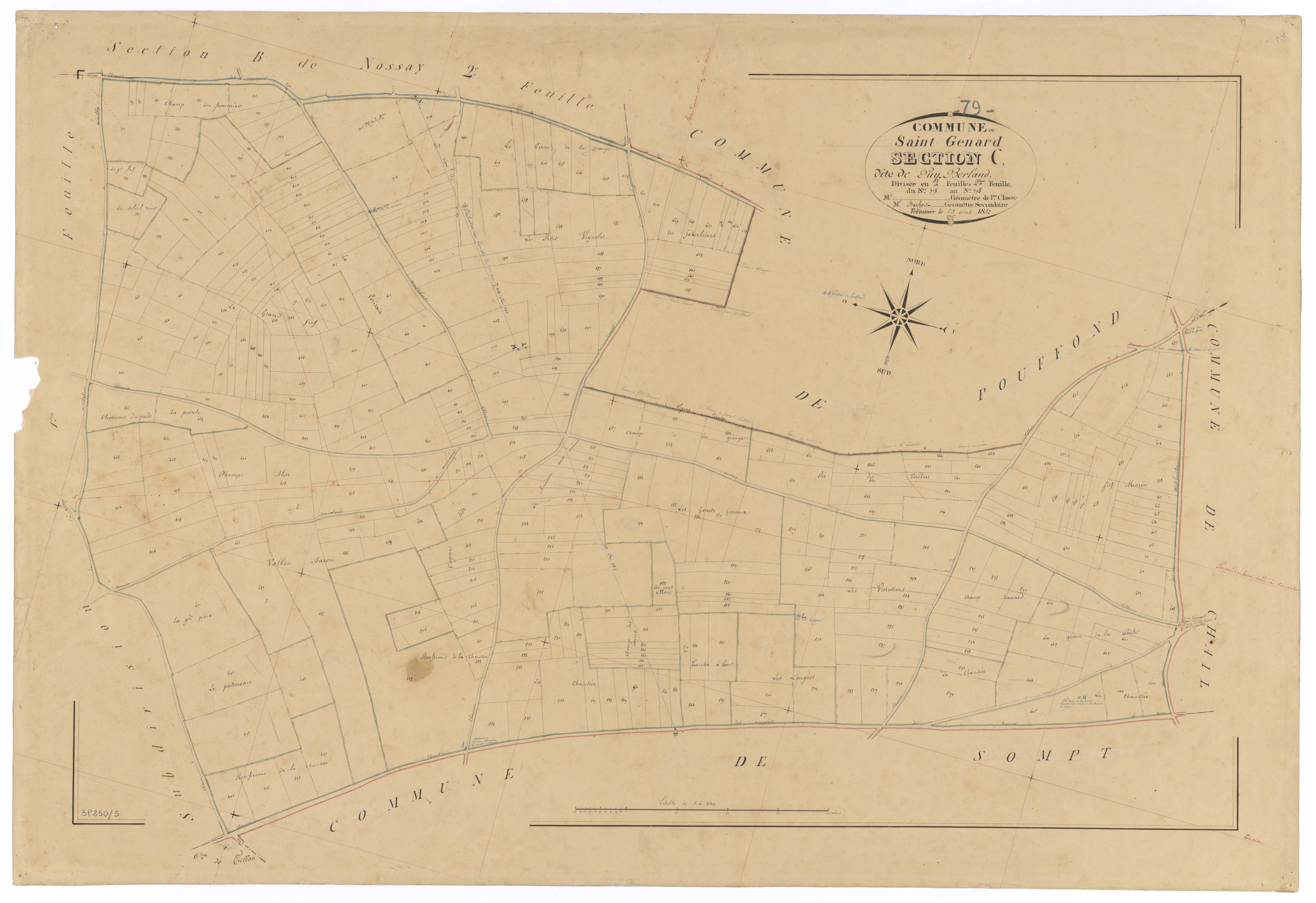 Saint-Génard - FRAD079_CADASTRE_NAPOLEONIEN Section C2 dite de Puy-Berland 