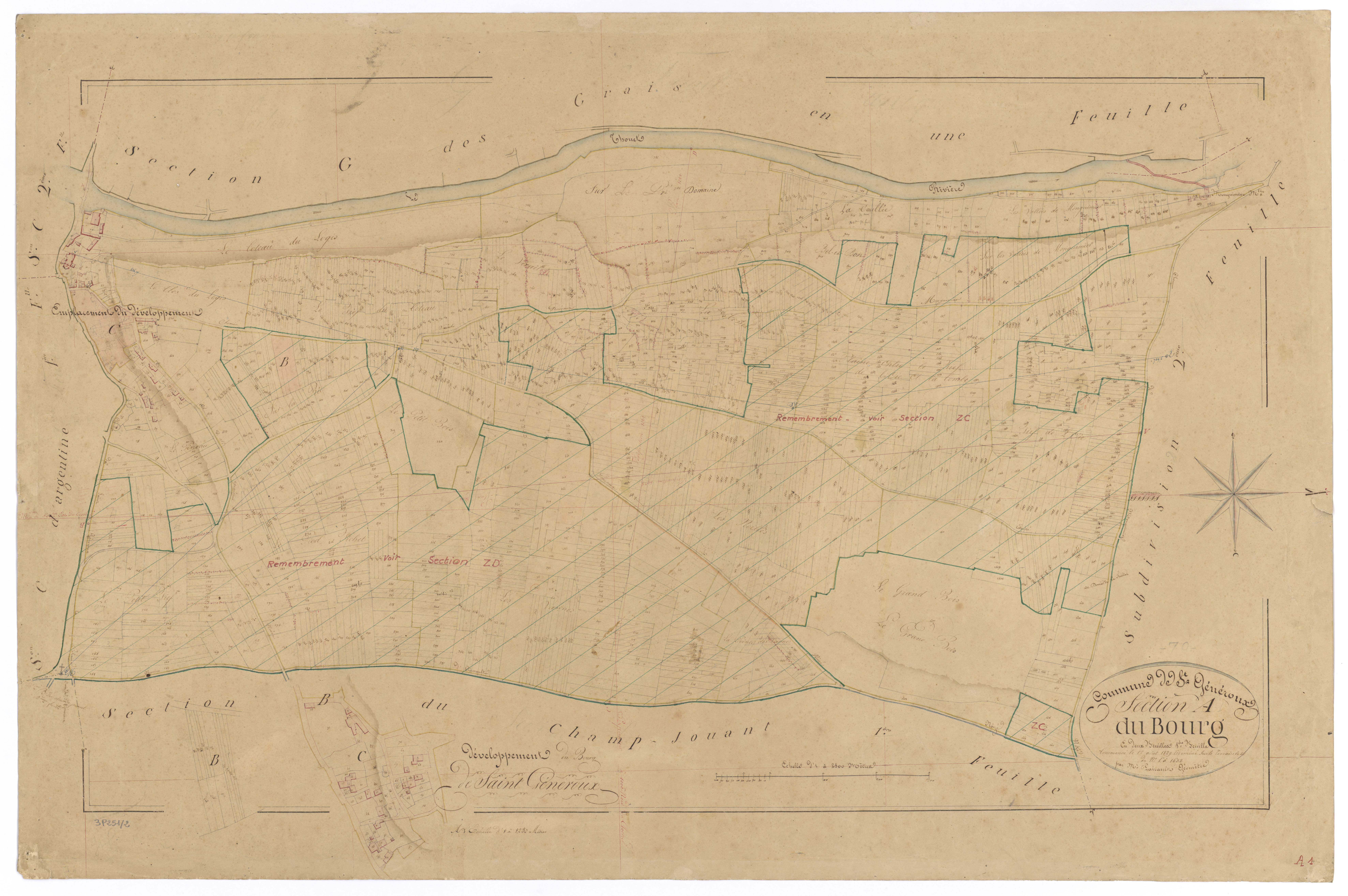 Saint-Généroux - FRAD079_CADASTRE_NAPOLEONIEN Section A1 dite du Bourg 
