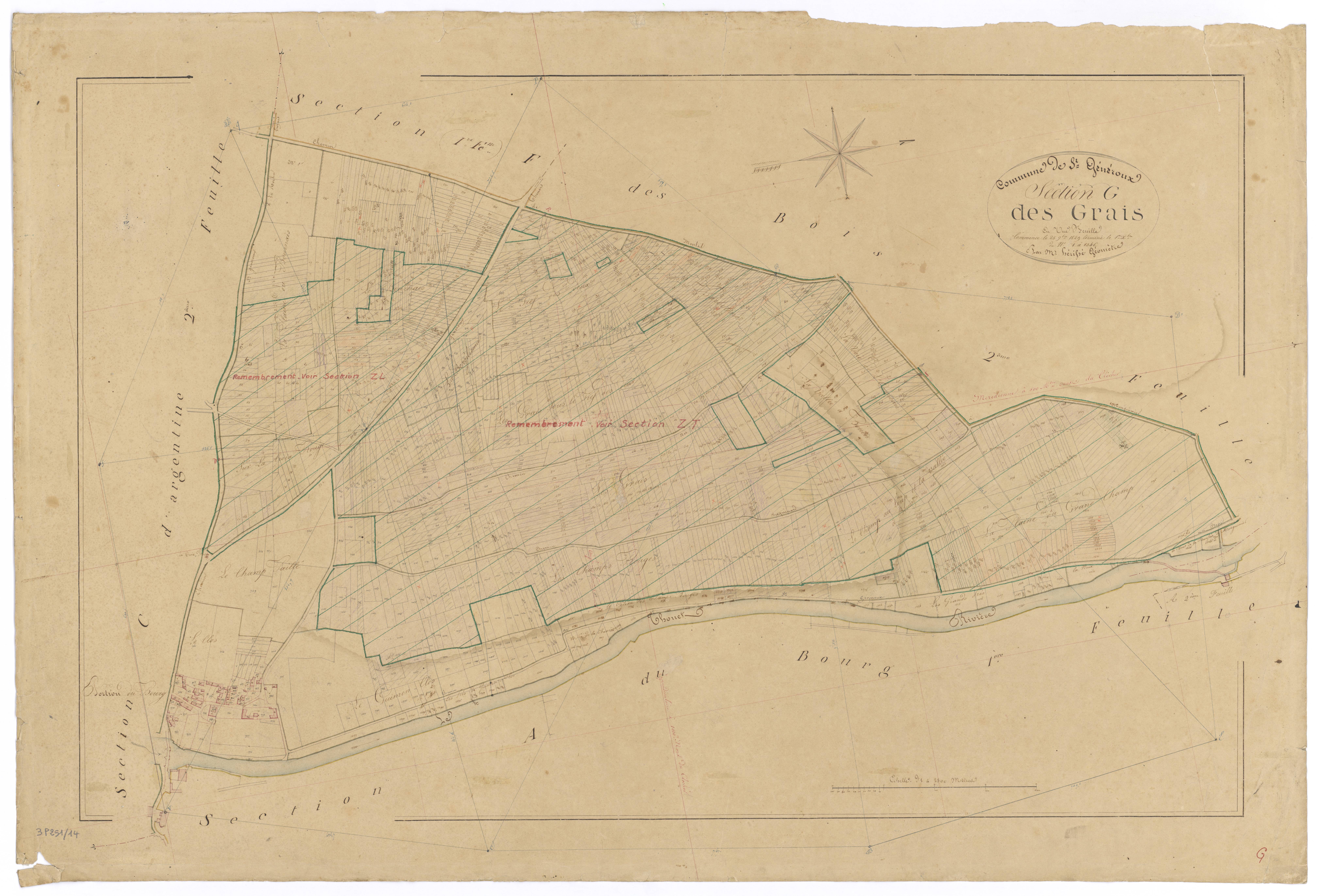 Saint-Généroux - FRAD079_CADASTRE_NAPOLEONIEN Section G dite des Grais 