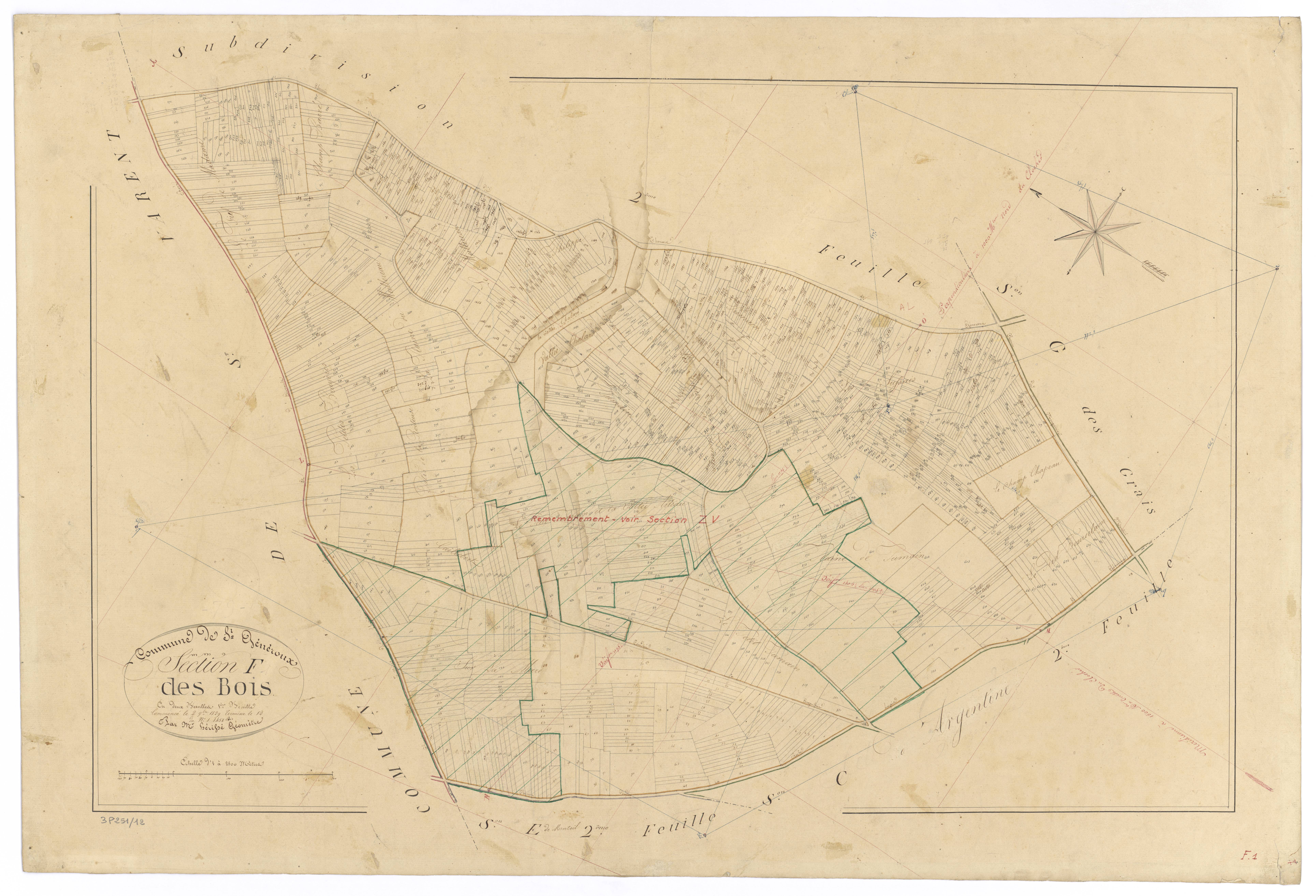 Saint-Généroux - FRAD079_CADASTRE_NAPOLEONIEN Section F1 dite des Bois 