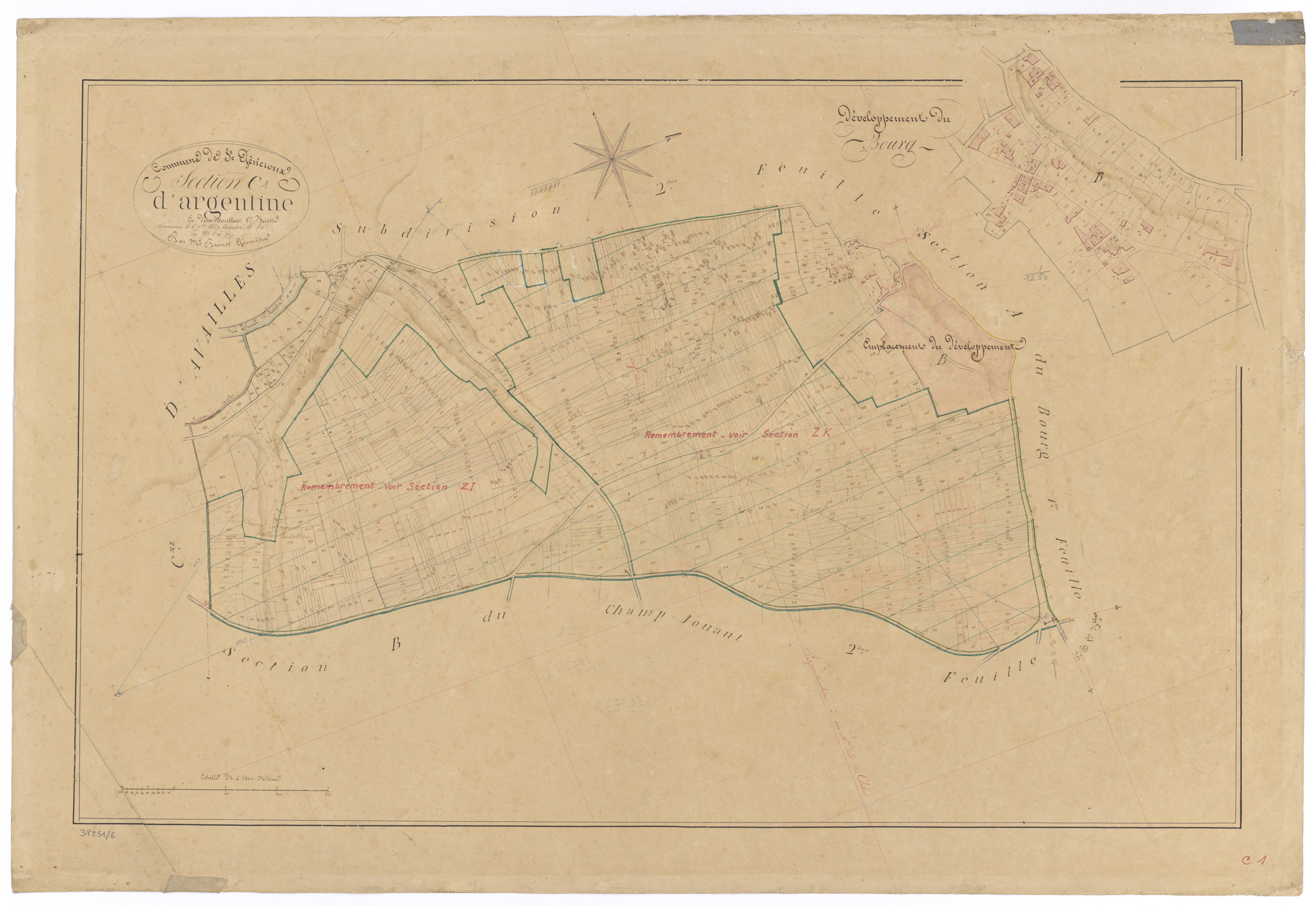 Saint-Généroux - FRAD079_CADASTRE_NAPOLEONIEN Section C1 dite d'Argentine 