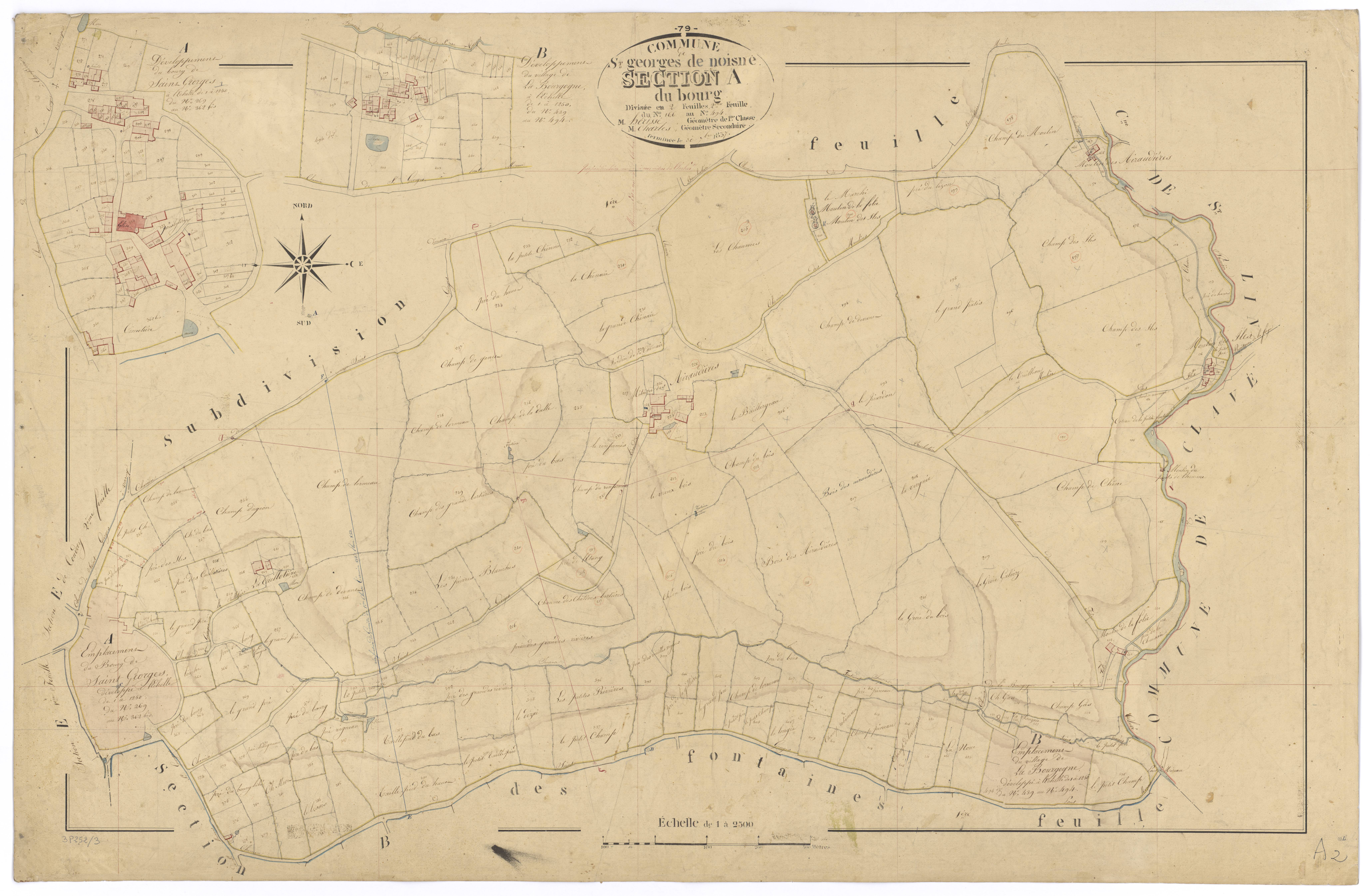 Saint-Georges-de-Noisné - FRAD079_CADASTRE_NAPOLEONIEN Section A2 dite du Bourg 