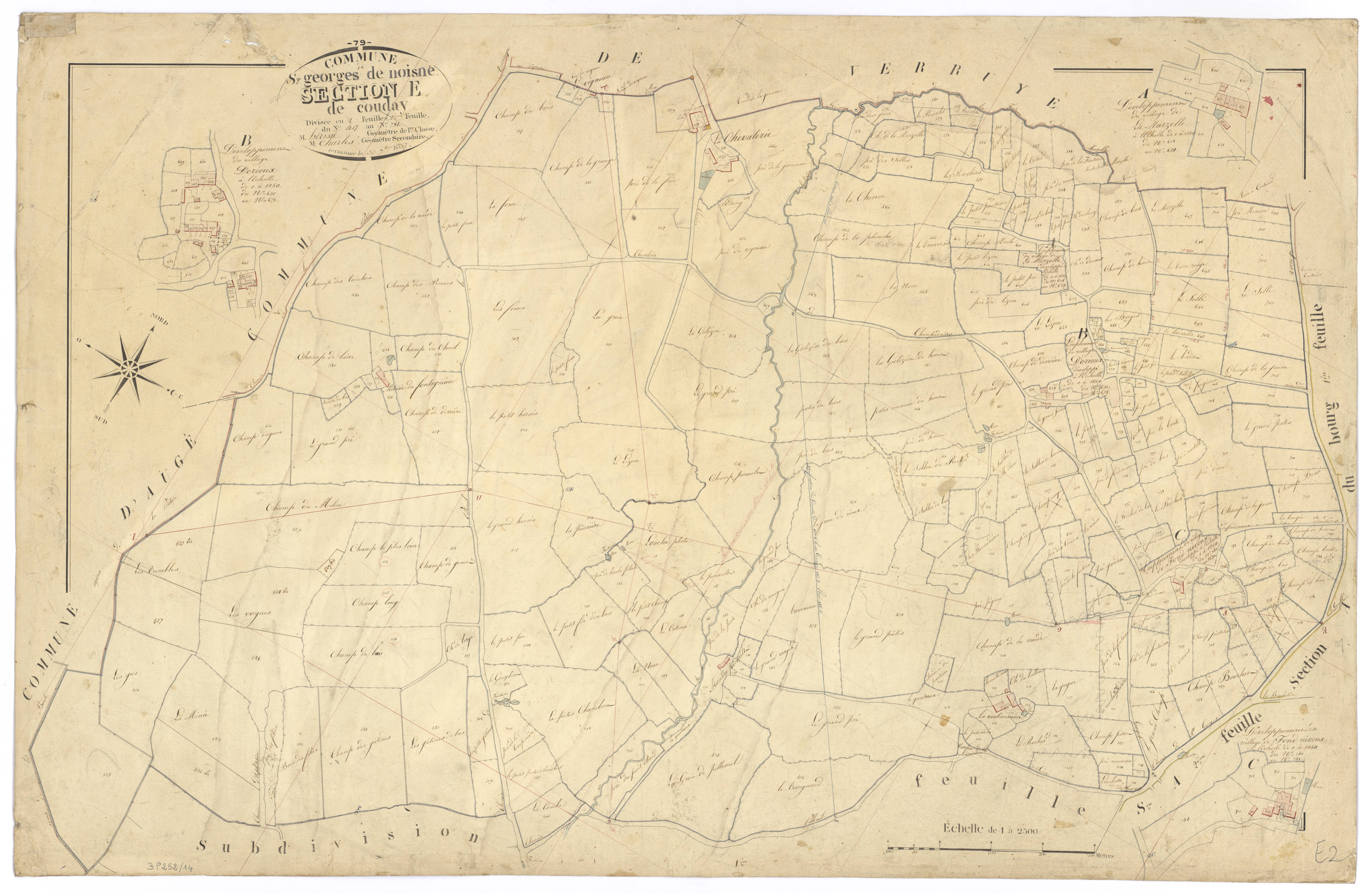 Saint-Georges-de-Noisné - FRAD079_CADASTRE_NAPOLEONIEN Section E2 dite de Couday 