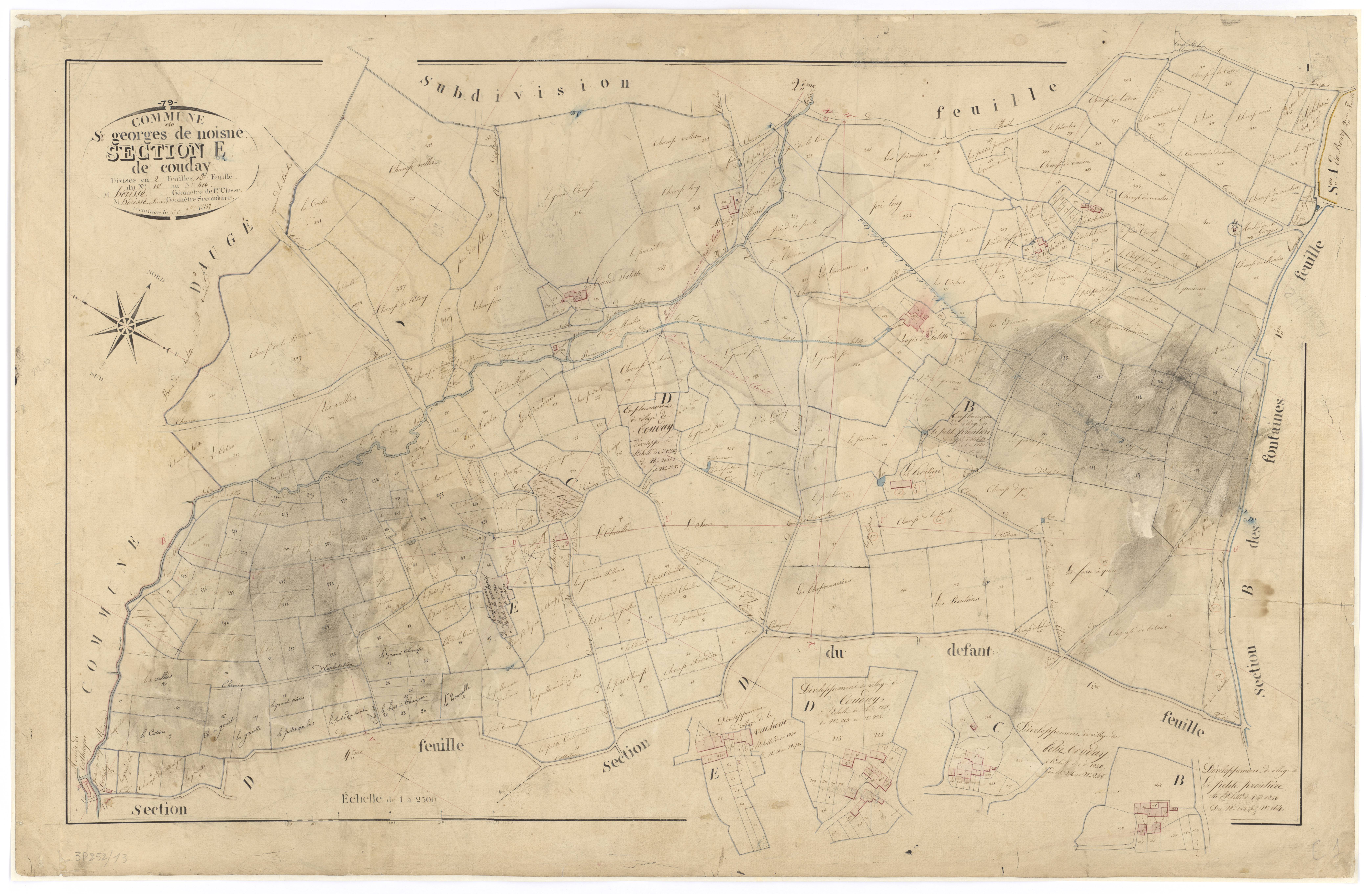 Saint-Georges-de-Noisné - FRAD079_CADASTRE_NAPOLEONIEN Section E1 dite de Couday 