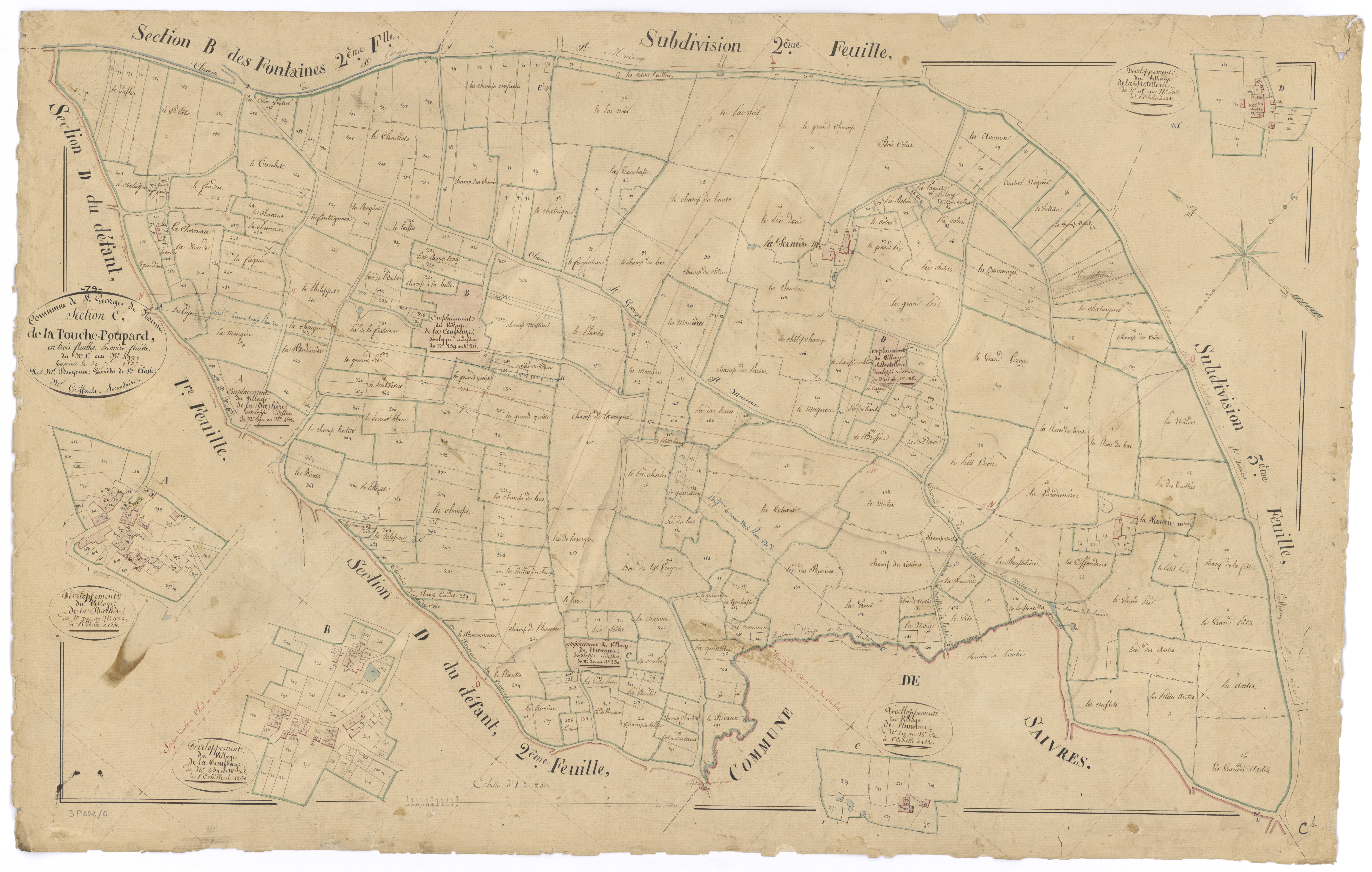 Saint-Georges-de-Noisné - FRAD079_CADASTRE_NAPOLEONIEN Section C1 dite de la Touche-Poupard 