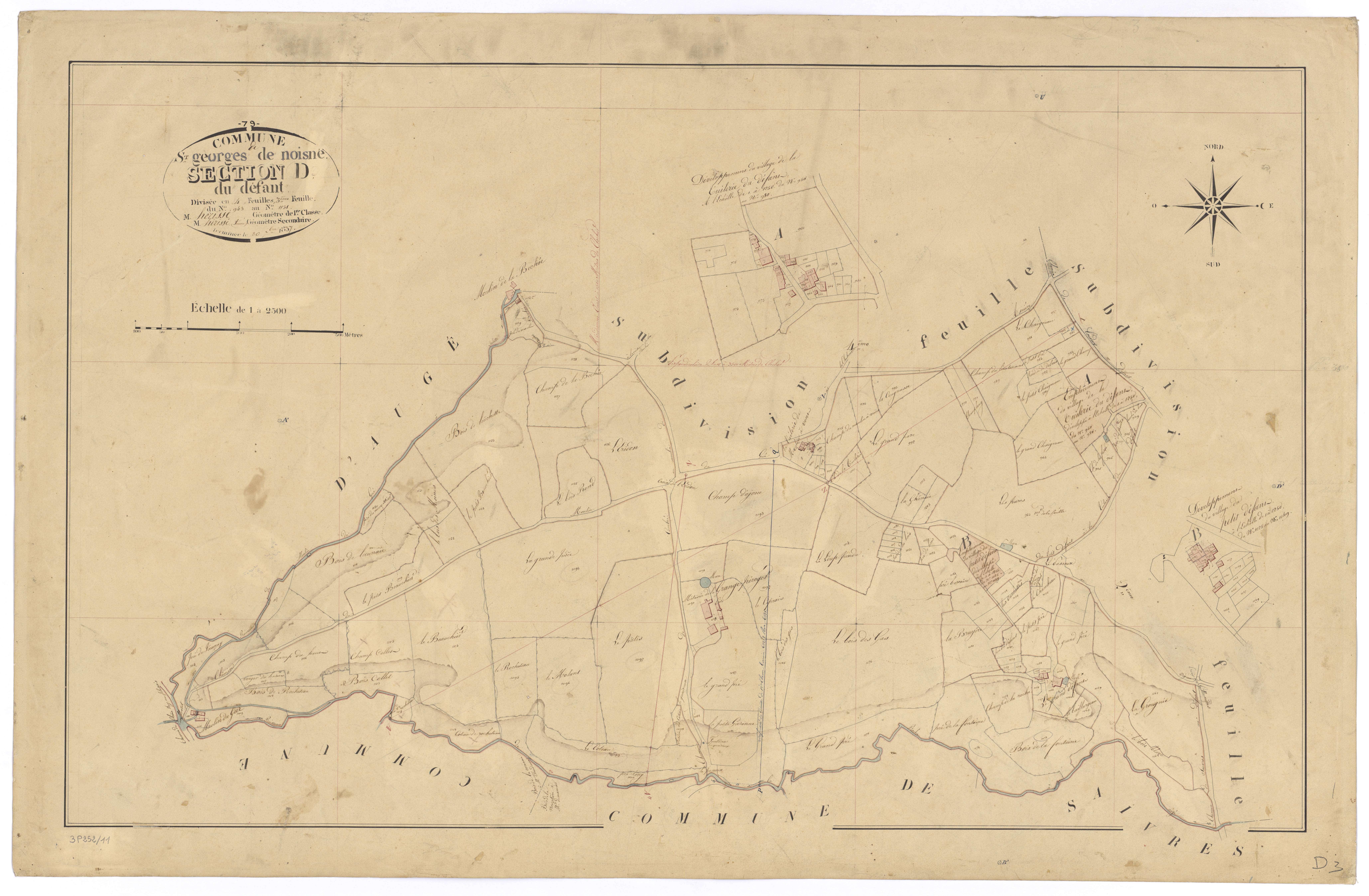 Saint-Georges-de-Noisné - FRAD079_CADASTRE_NAPOLEONIEN Section D3 dite du Défant 