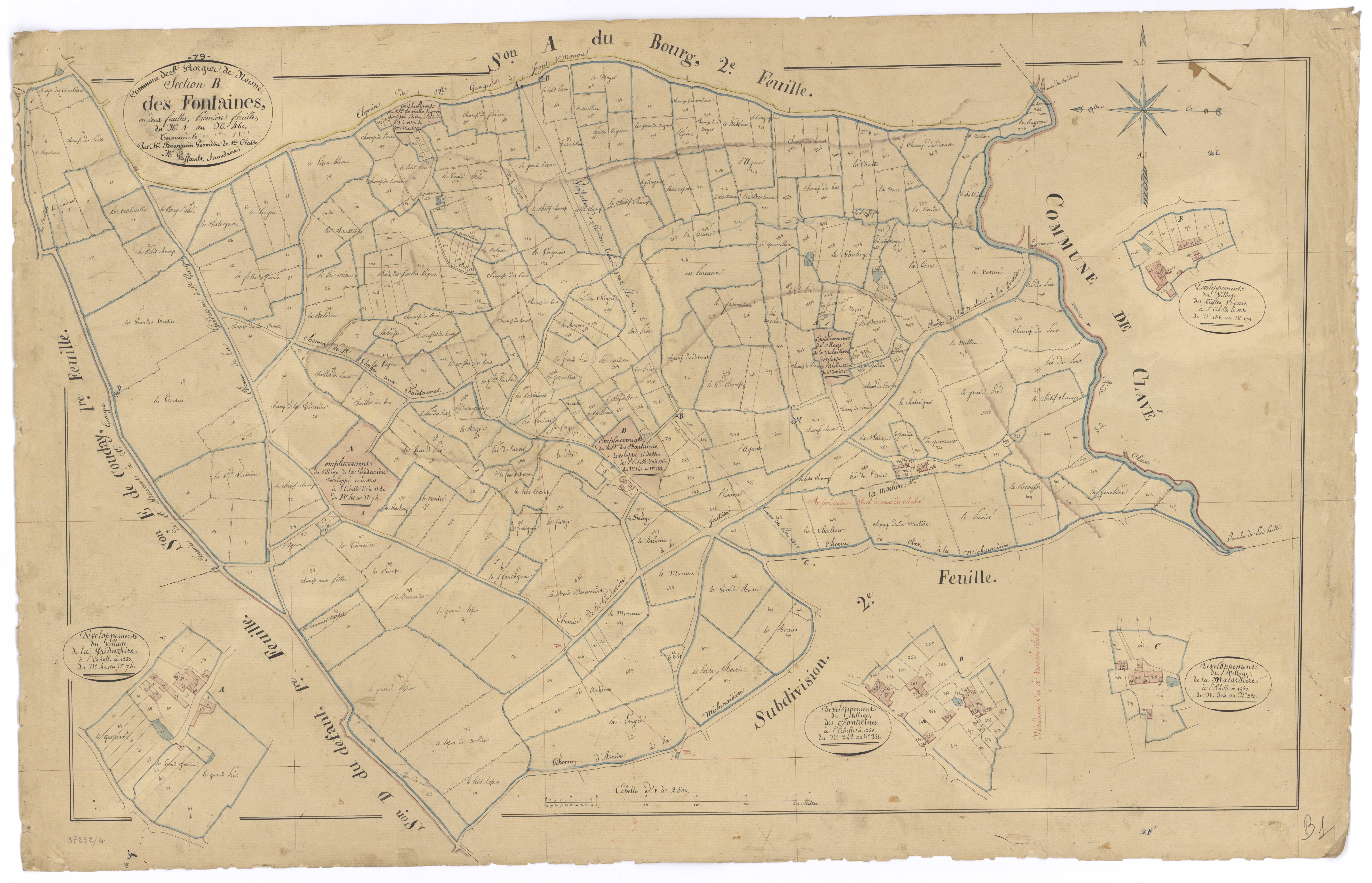 Saint-Georges-de-Noisné - FRAD079_CADASTRE_NAPOLEONIEN Section B1 dite des Fontaines 