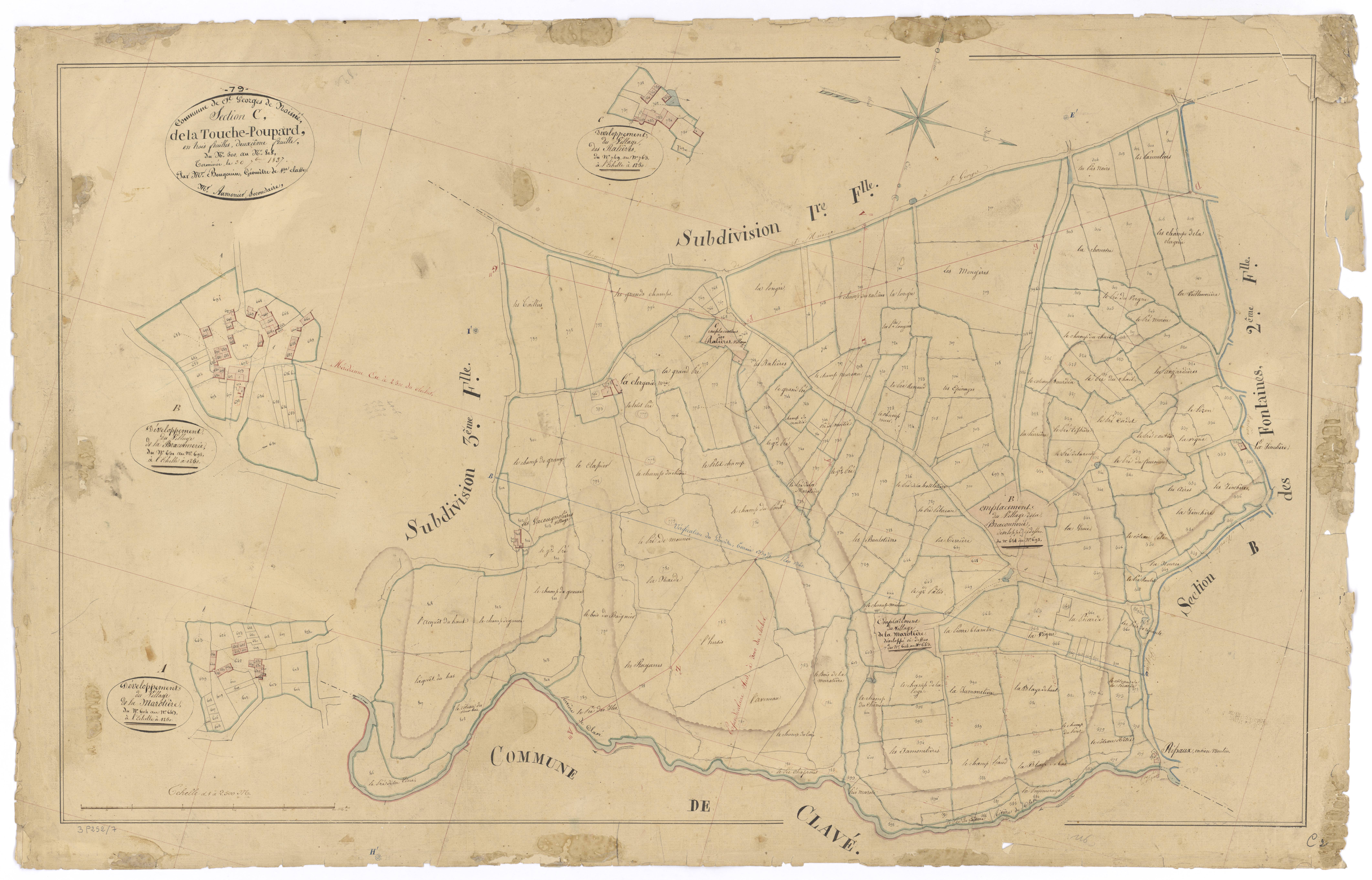 Saint-Georges-de-Noisné - FRAD079_CADASTRE_NAPOLEONIEN Section C2 dite de la Touche-Poupard 