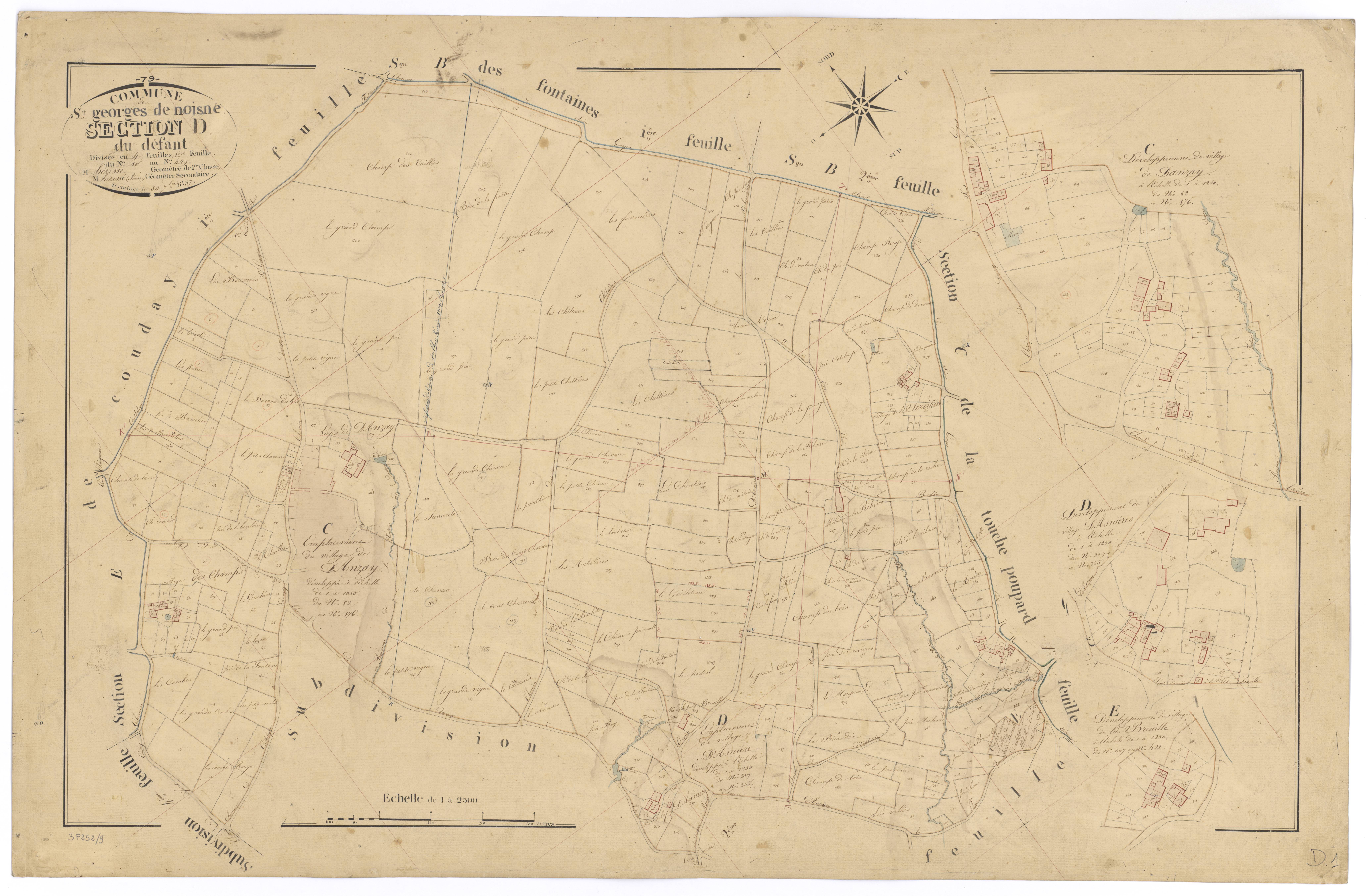 Saint-Georges-de-Noisné - FRAD079_CADASTRE_NAPOLEONIEN Section D1 dite du Défant 
