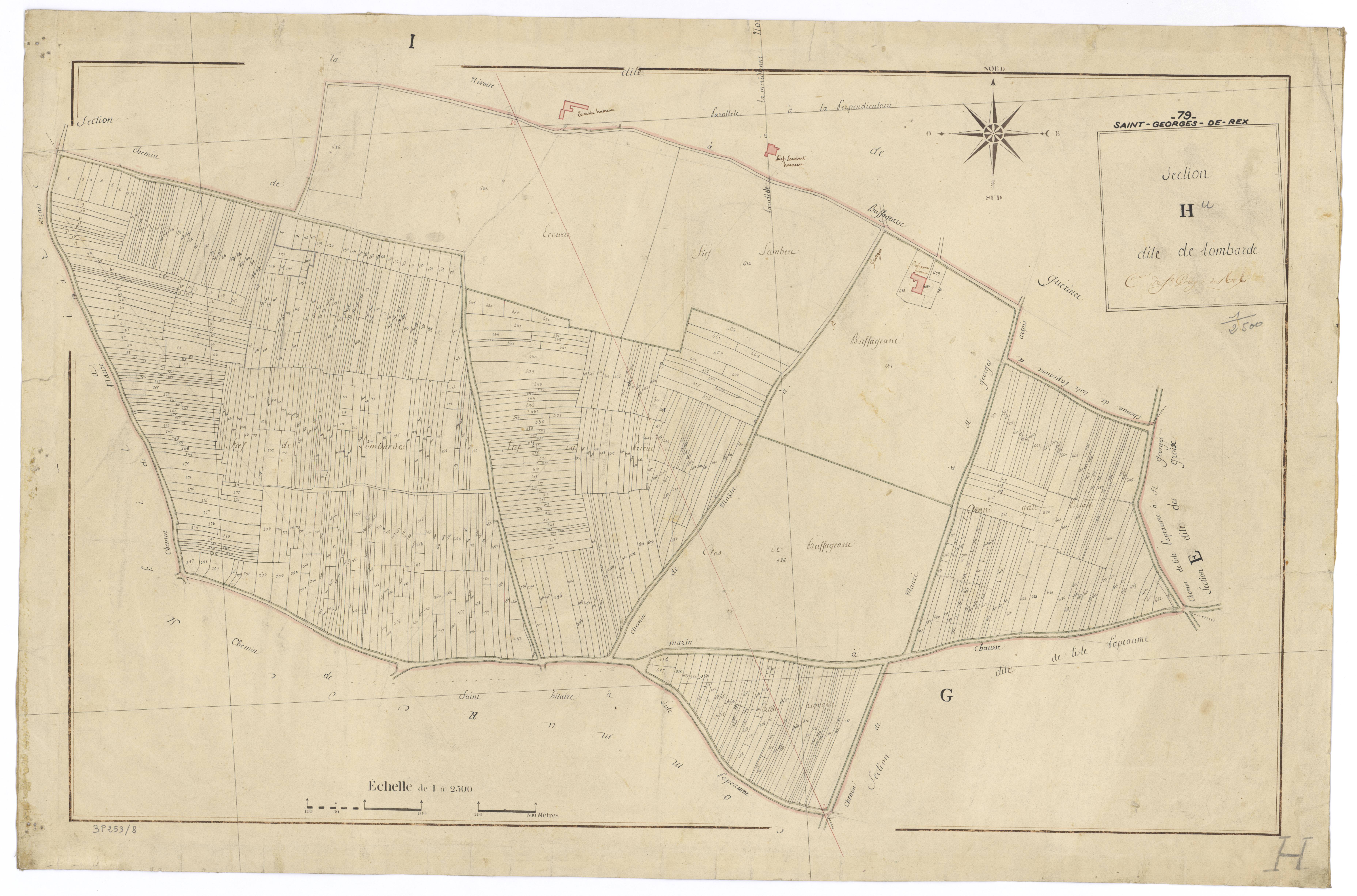 Saint-Georges-de-Rex - FRAD079_CADASTRE_NAPOLEONIEN Section H dite de Lombarde 