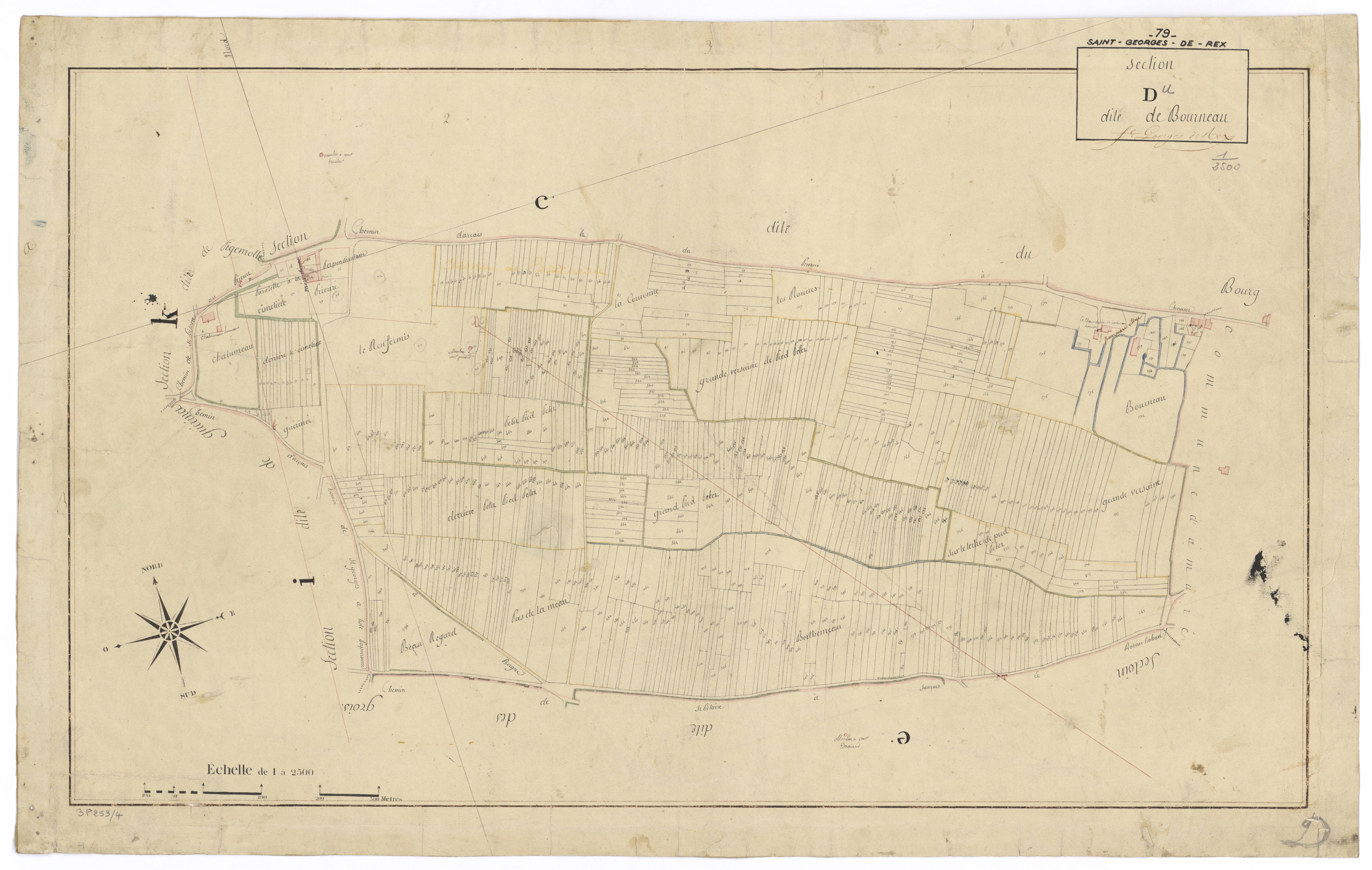 Saint-Georges-de-Rex - FRAD079_CADASTRE_NAPOLEONIEN Section D dite de Bourneau 