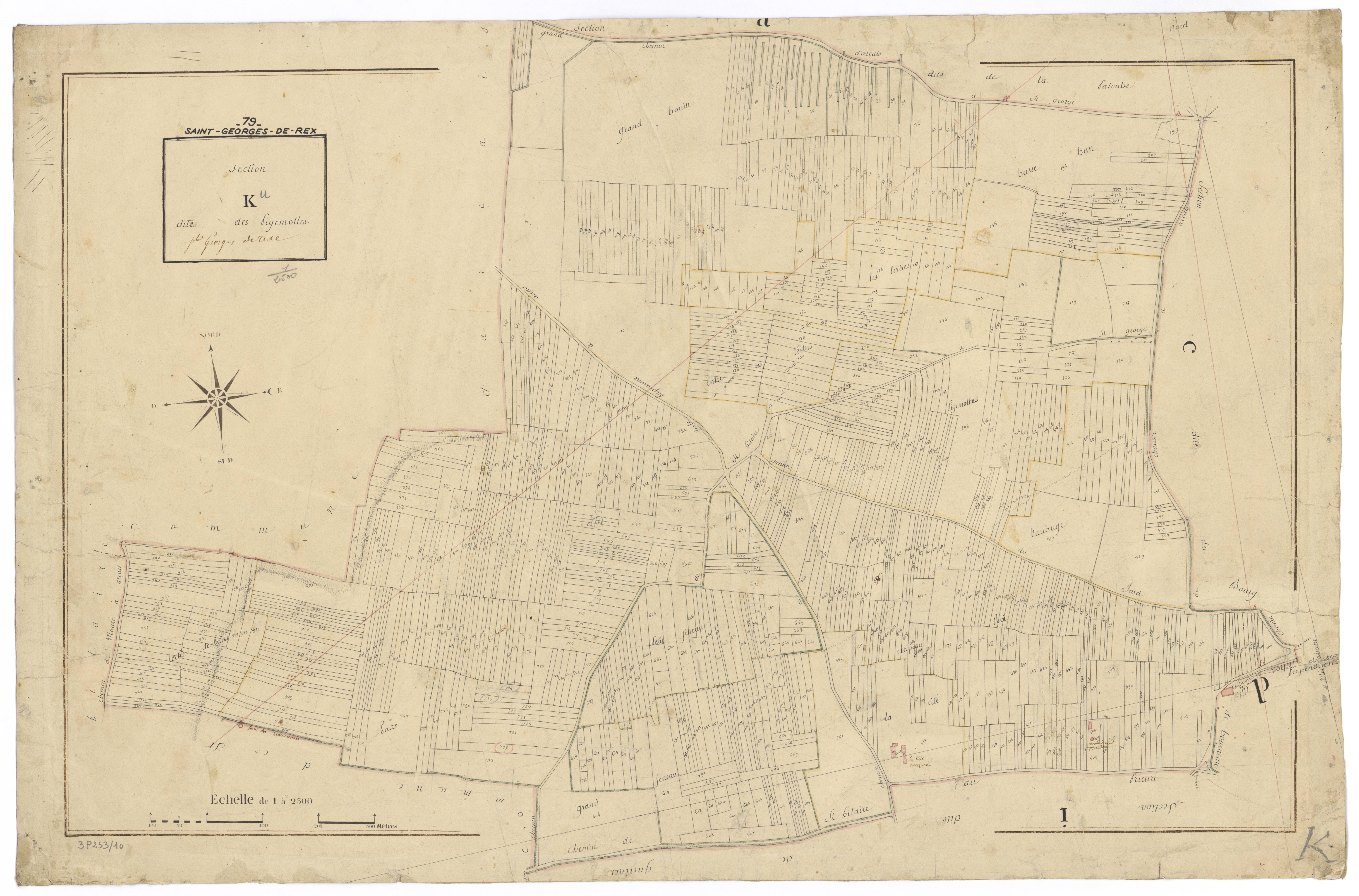 Saint-Georges-de-Rex - FRAD079_CADASTRE_NAPOLEONIEN Section K dite des Figemolles 