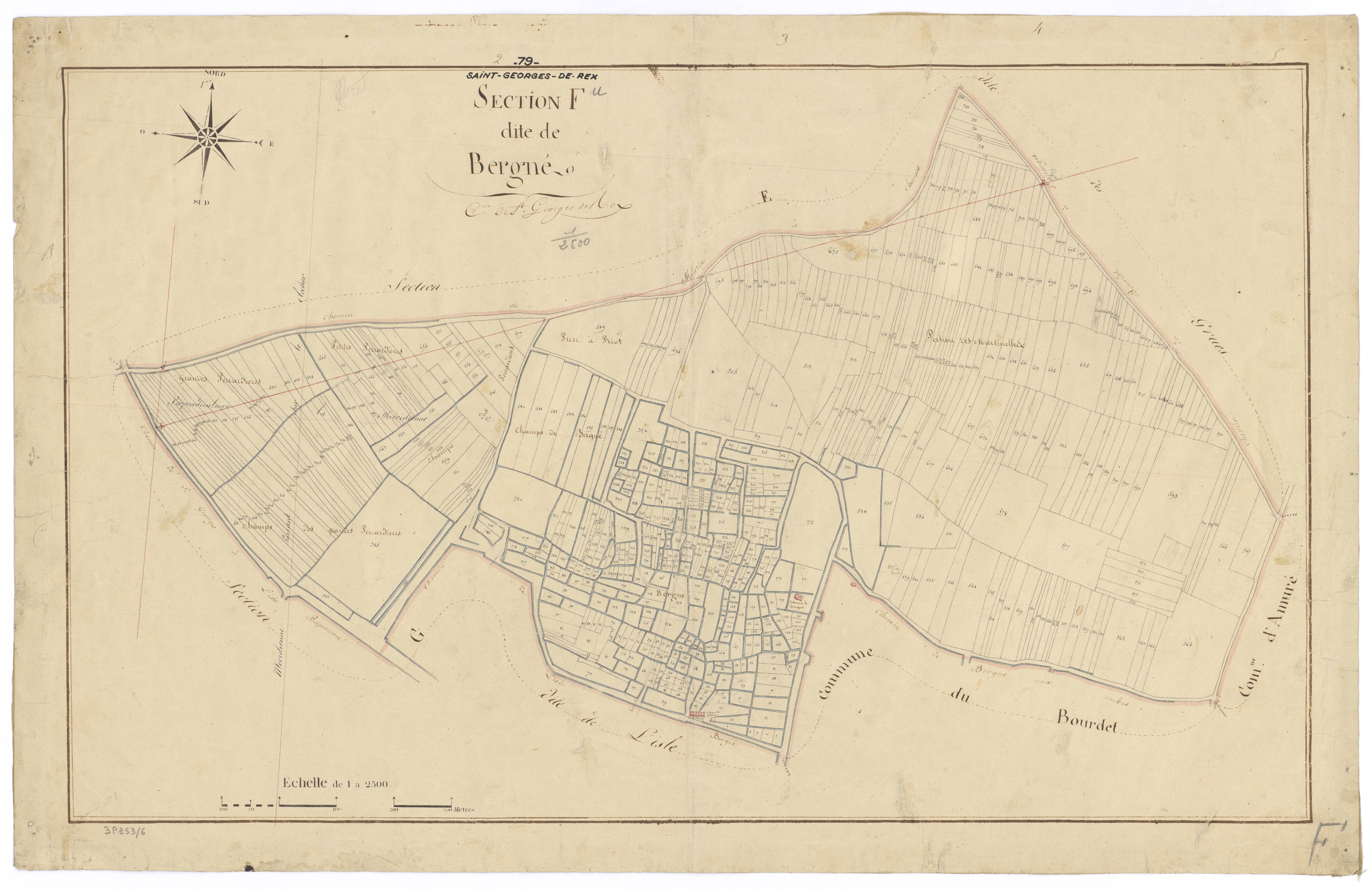 Saint-Georges-de-Rex - FRAD079_CADASTRE_NAPOLEONIEN Section F dite de Bergné 