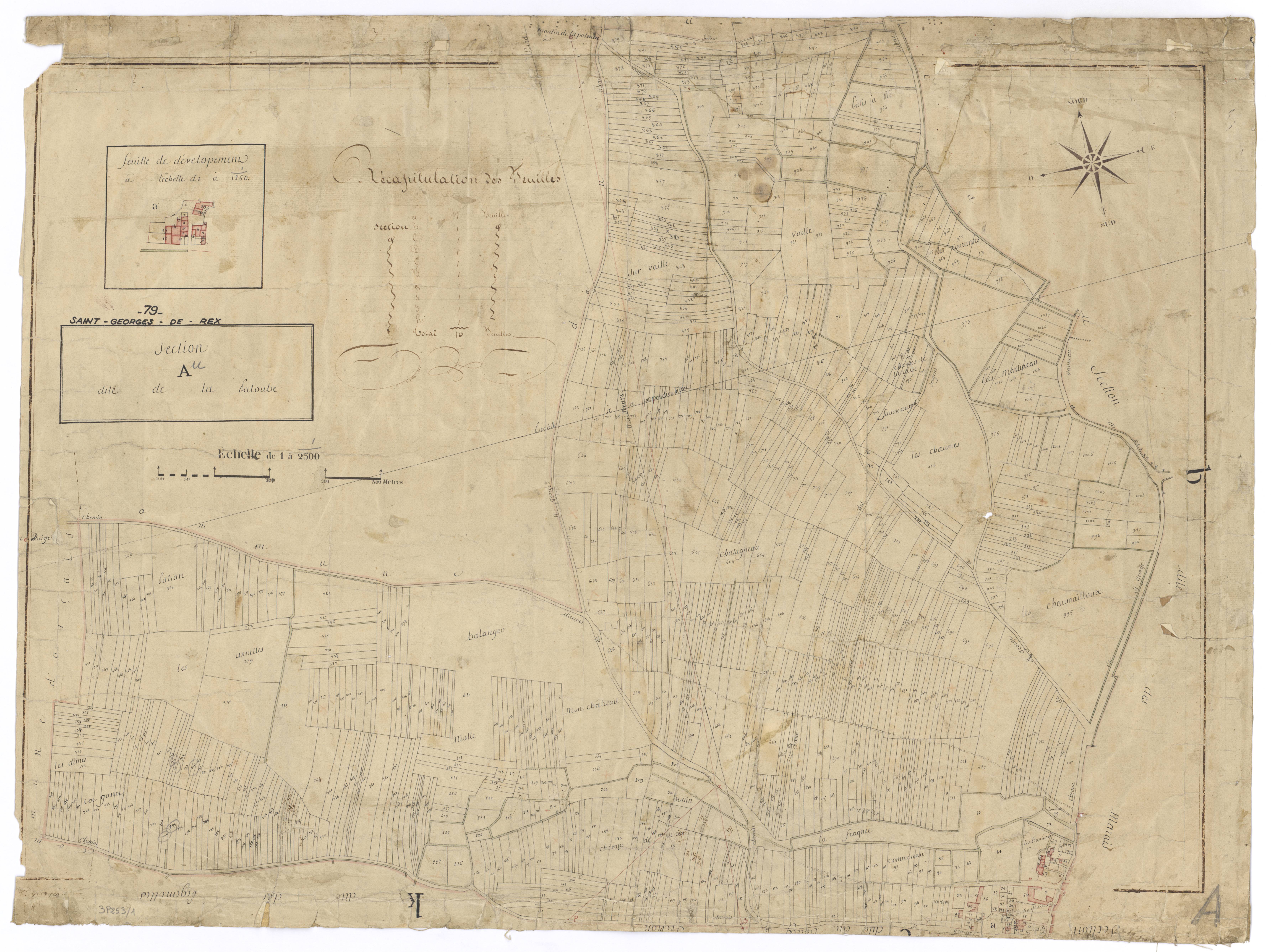 Saint-Georges-de-Rex - FRAD079_CADASTRE_NAPOLEONIEN Section A dite de la Paloube 